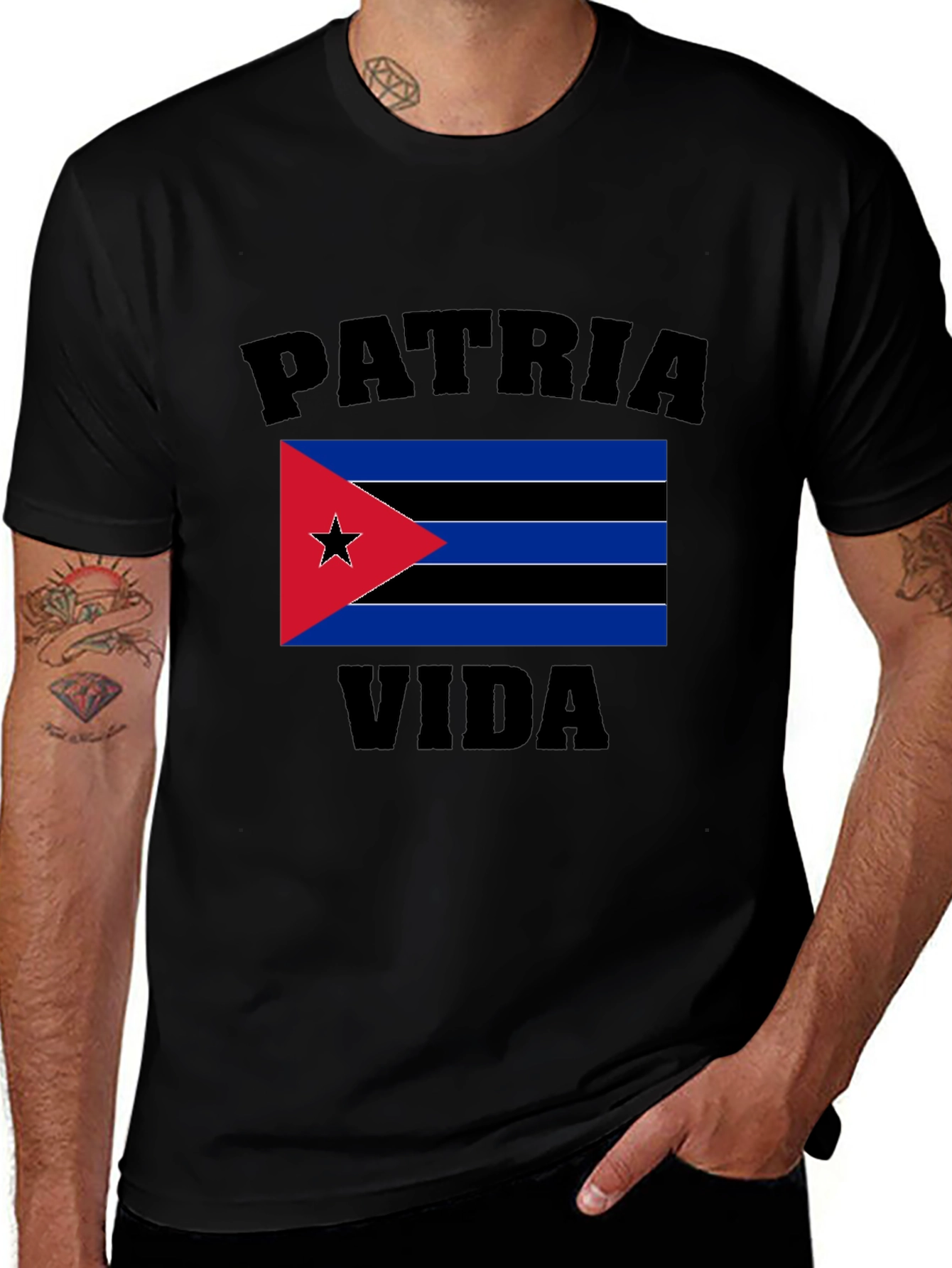 Patria y Vida Cuban Flag T-Shirt