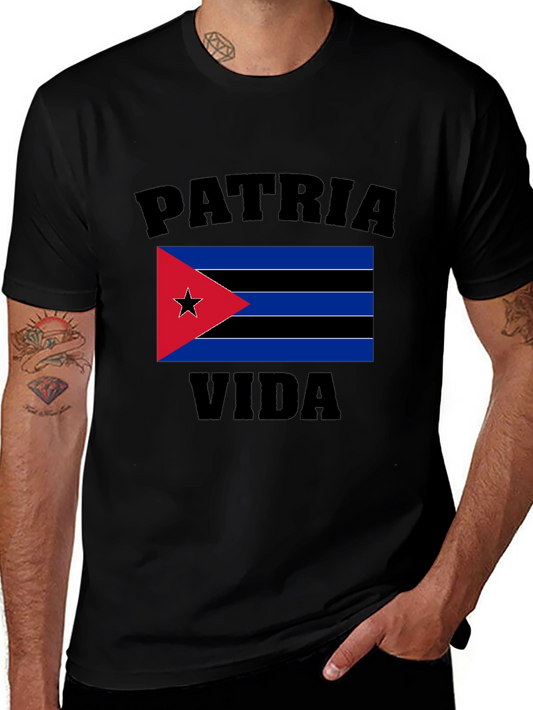 Patria y Vida Cuban Flag T-Shirt