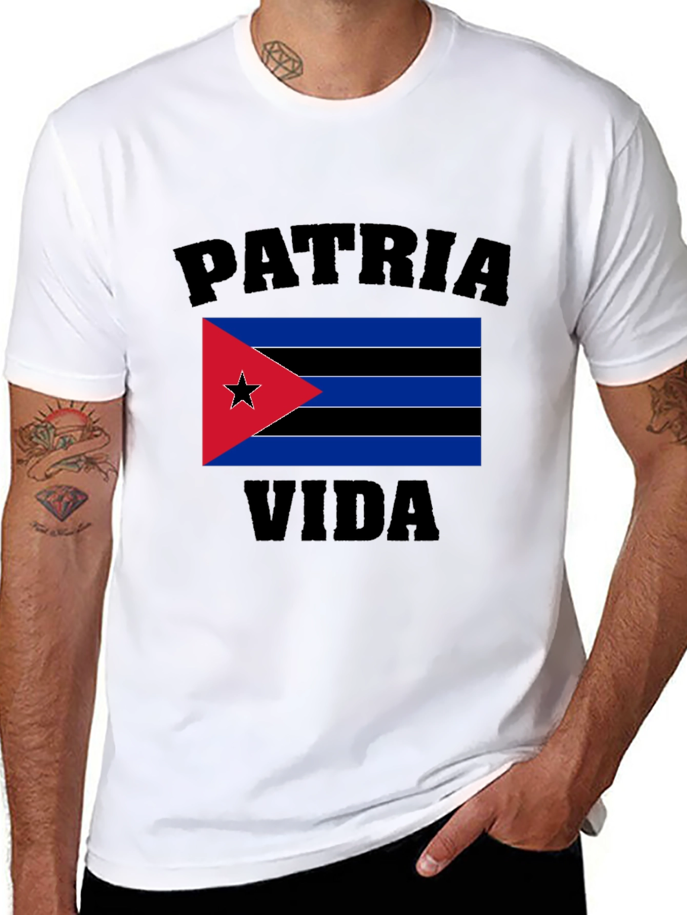 Patria y Vida Cuban Flag T-Shirt