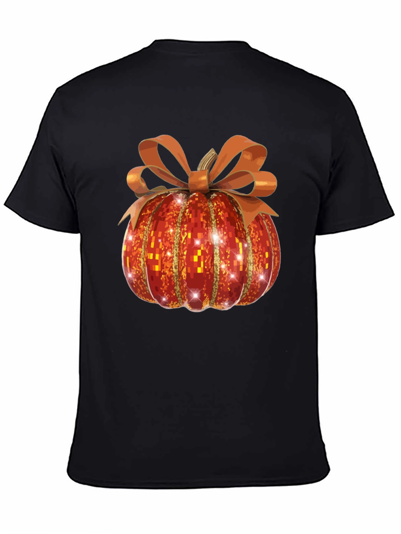Festive Pumpkin T-Shirt - Autumn Sparkle Design