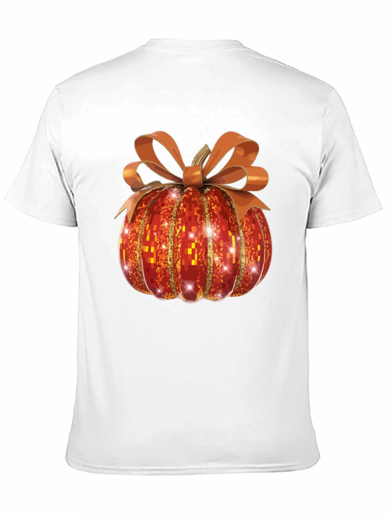 Festive Pumpkin T-Shirt - Autumn Sparkle Design