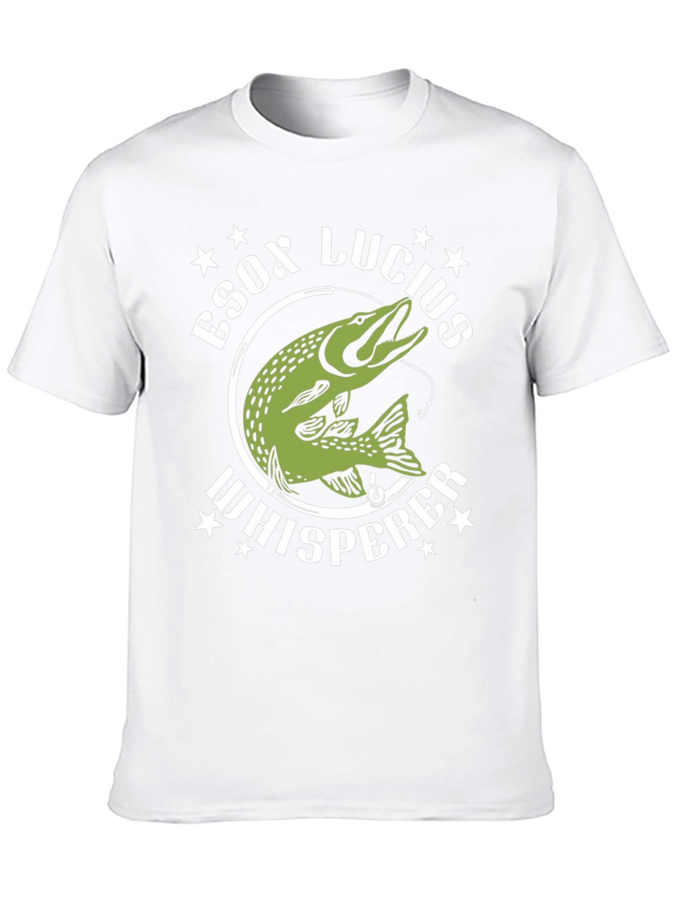Esox Lucius Whisperer Black T-Shirt Fishing Lover