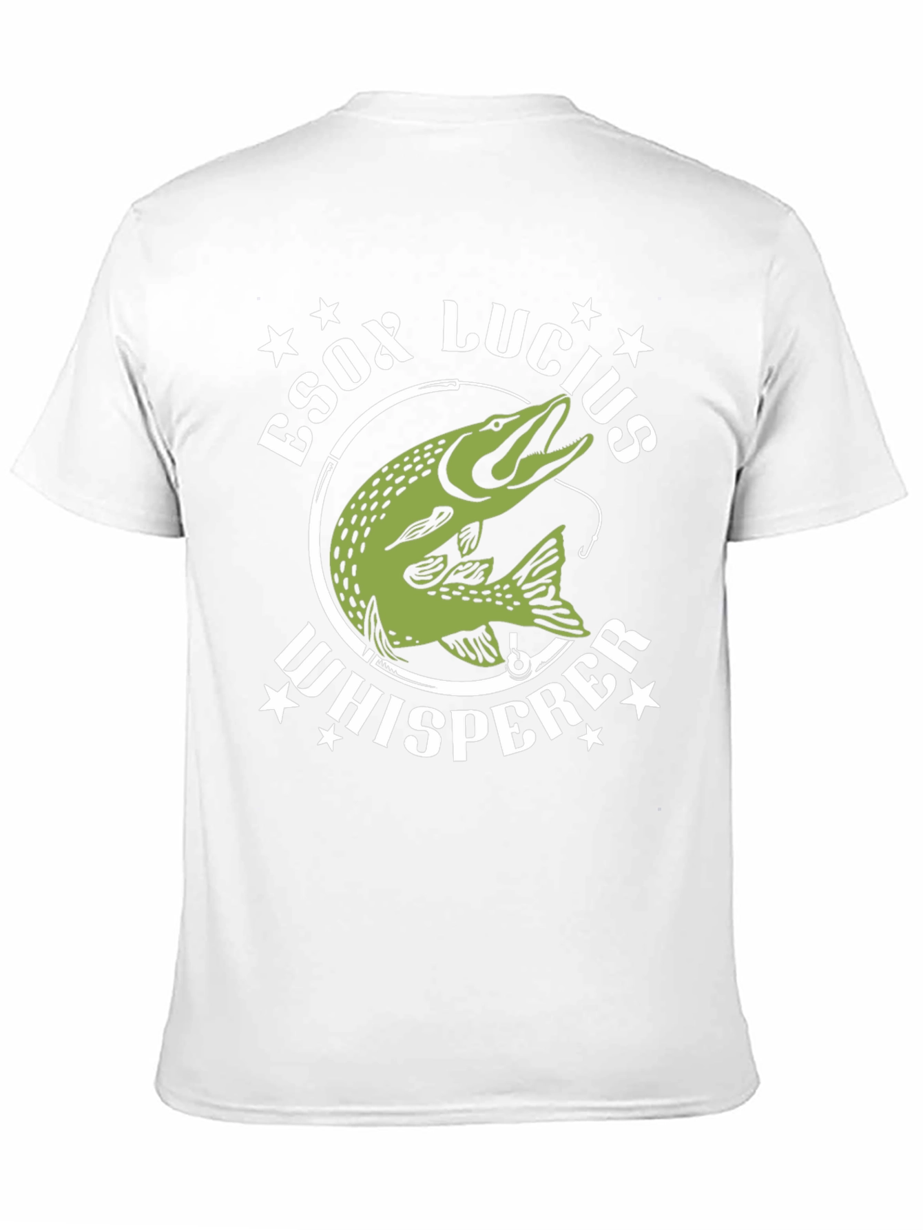 Esox Lucius Whisperer Black T-Shirt Fishing Lover