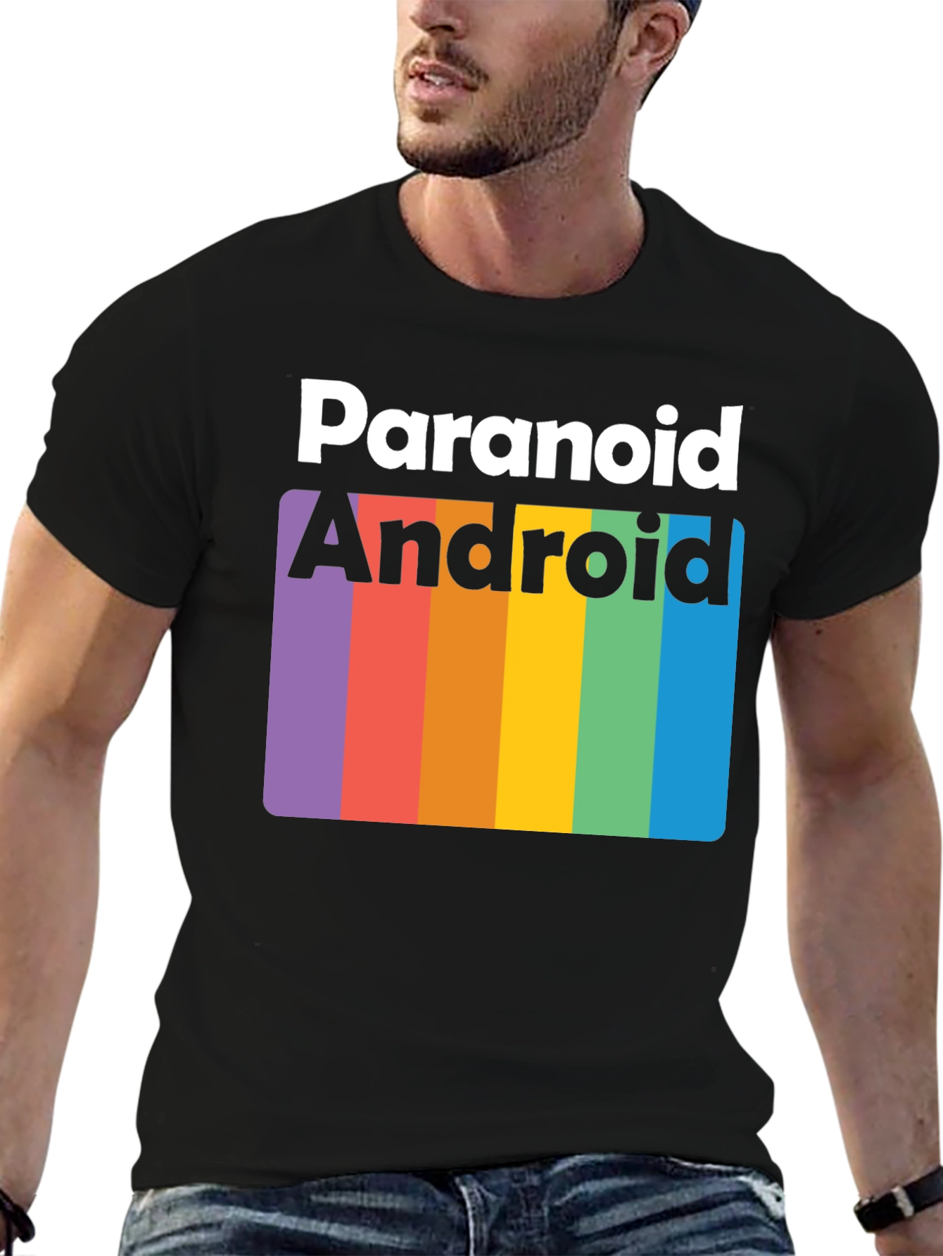 Paranoid Android Rainbow T-Shirt