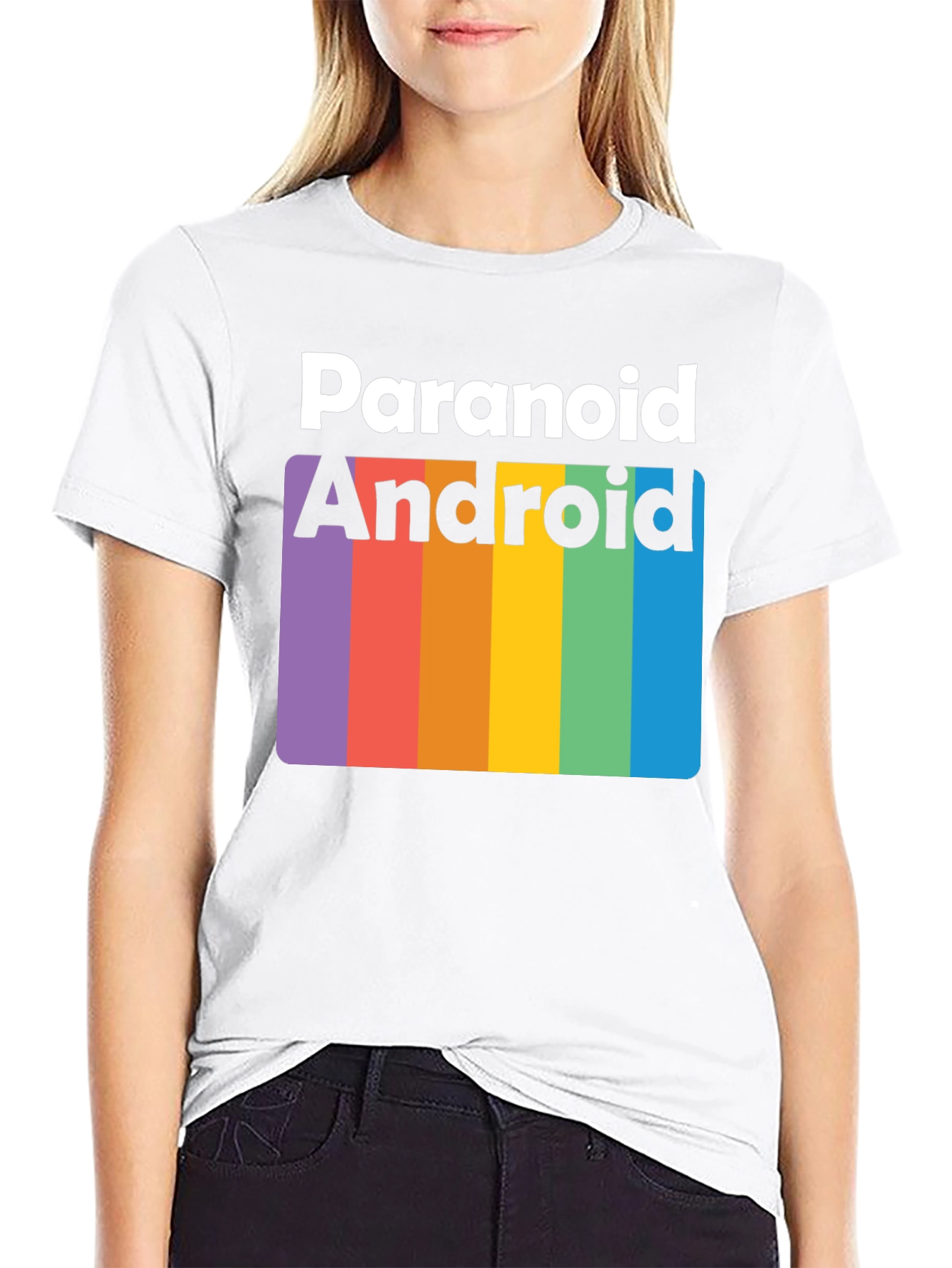 Paranoid Android Rainbow T-Shirt