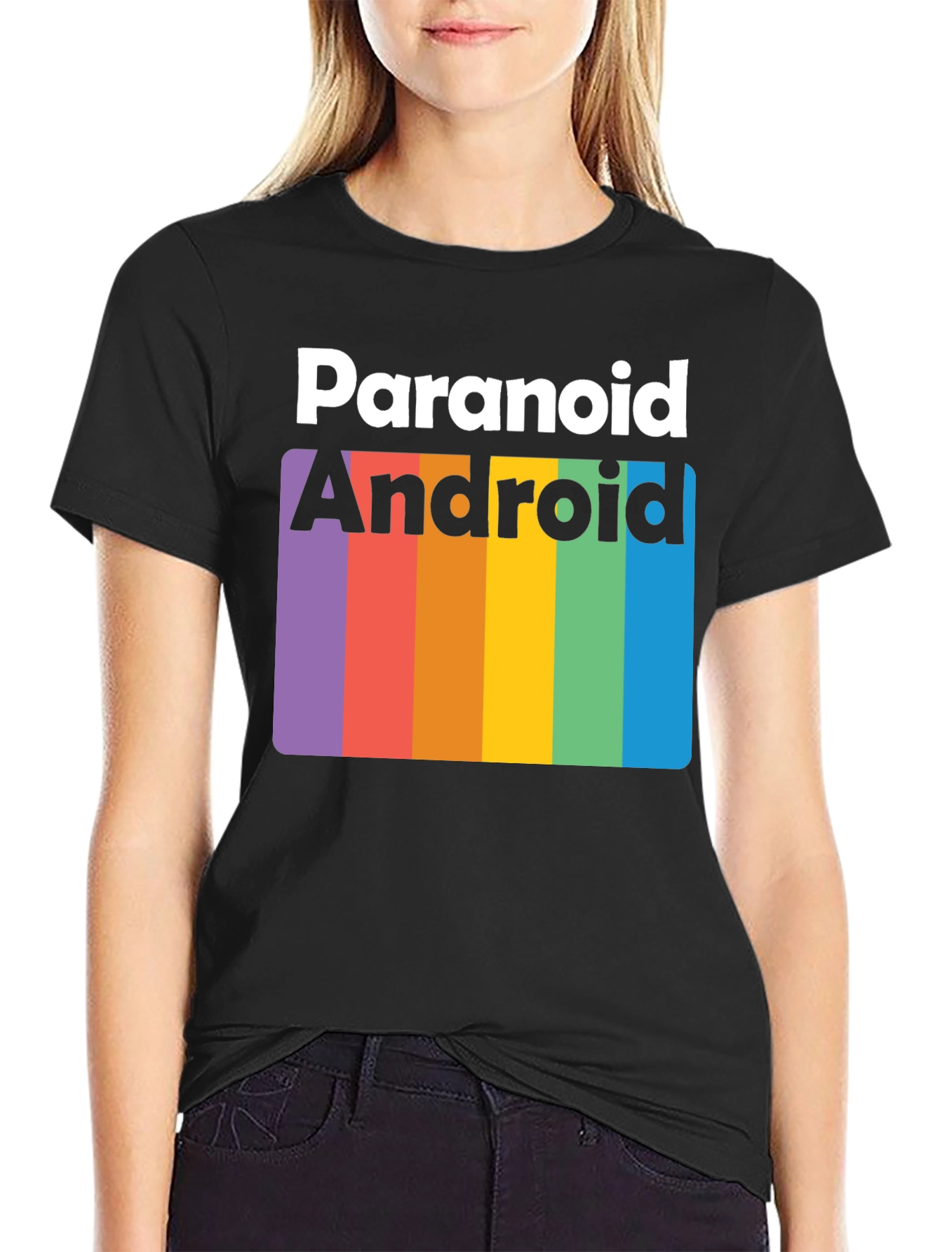 Paranoid Android Rainbow T-Shirt