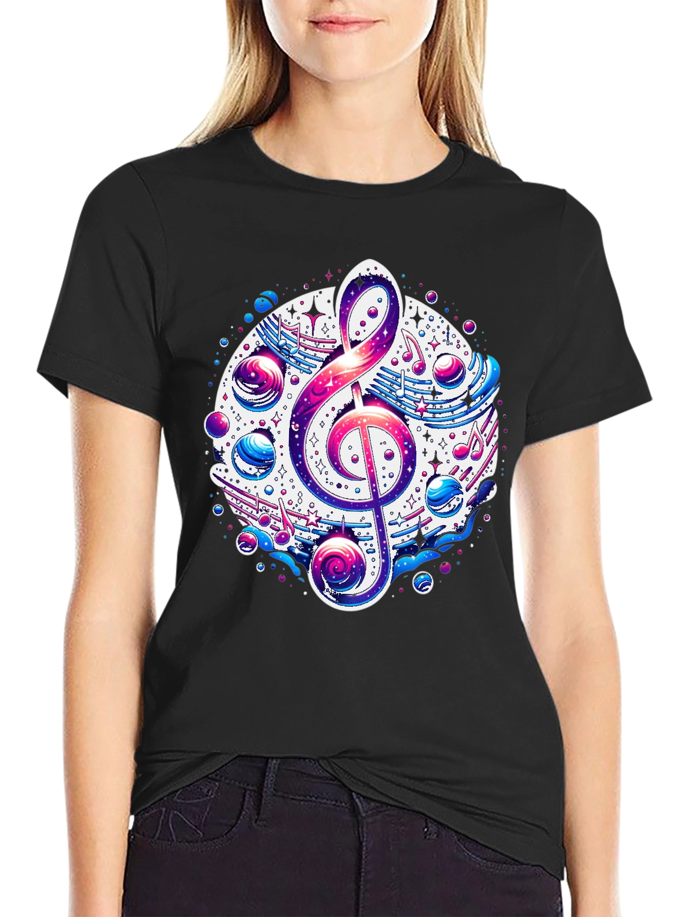 Treble Clef Graphic Tee - Music Lovers Shirt