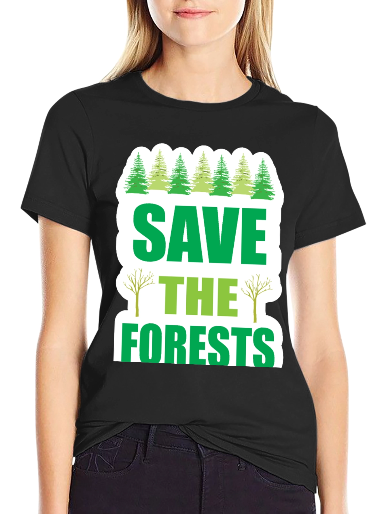 Save the Forests Graphic T-Shirt - Environmental Tee