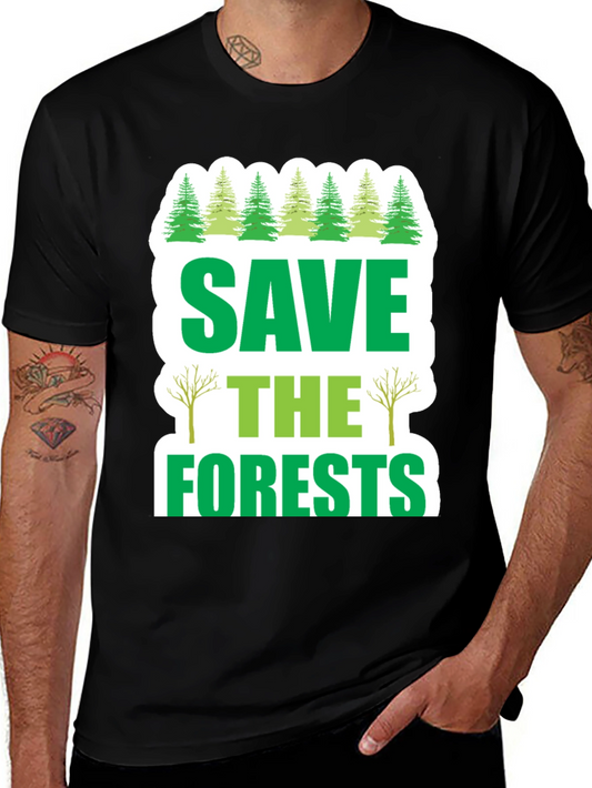 Save the Forests Graphic T-Shirt - Environmental Tee