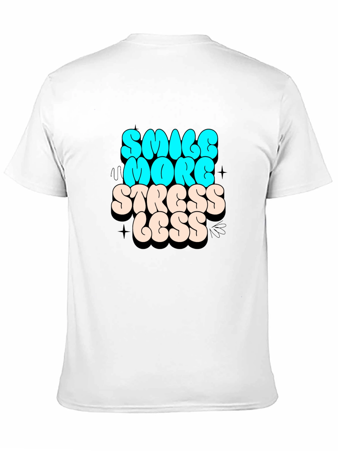 Smile More Stress Less Graphic Tee