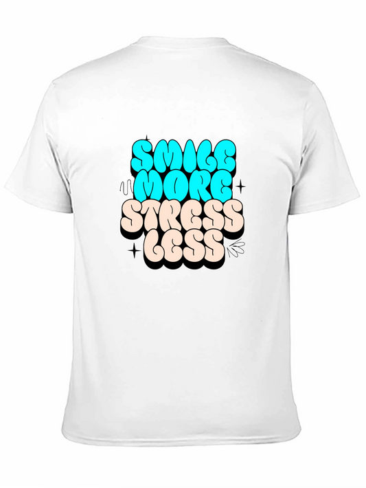 Smile More Stress Less Graphic Tee