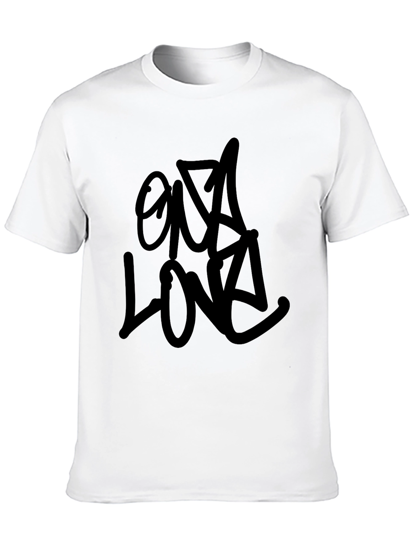 Black Graffiti Style T-Shirt