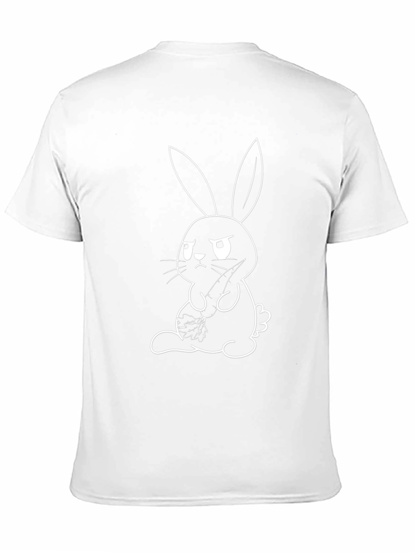 Grumpy Bunny Graphic Tee - Unisex Cotton T-Shirt