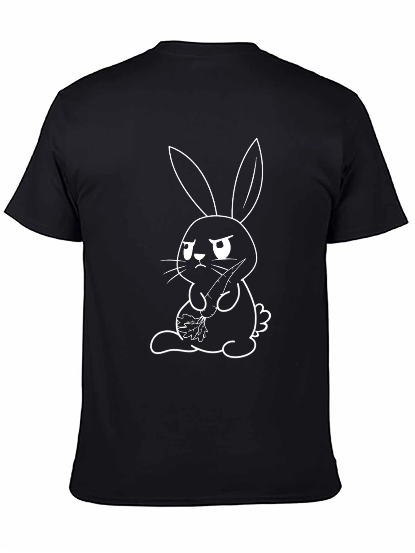 Grumpy Bunny Graphic Tee - Unisex Cotton T-Shirt