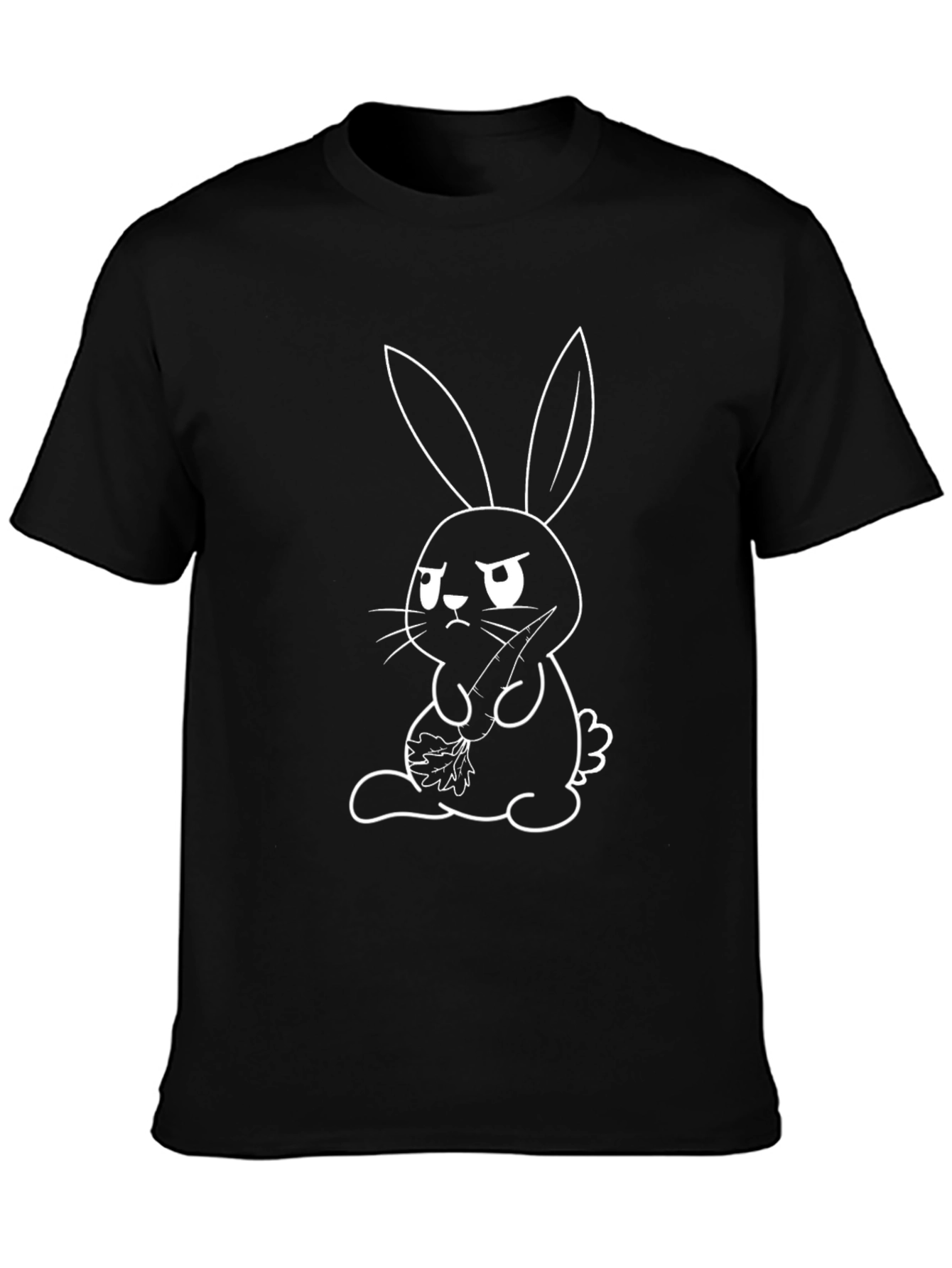 Grumpy Bunny Graphic Tee - Unisex Cotton T-Shirt