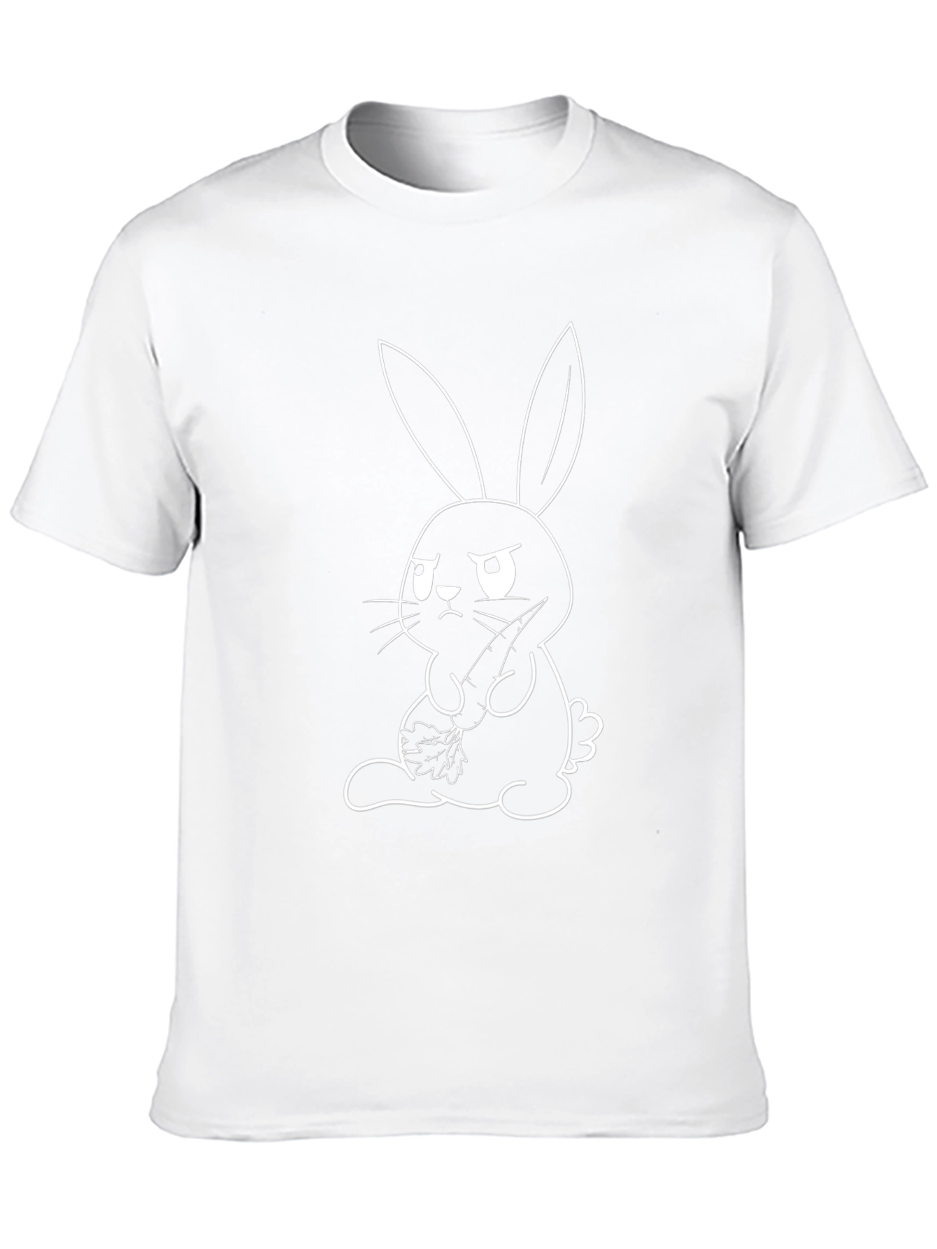 Grumpy Bunny Graphic Tee - Unisex Cotton T-Shirt