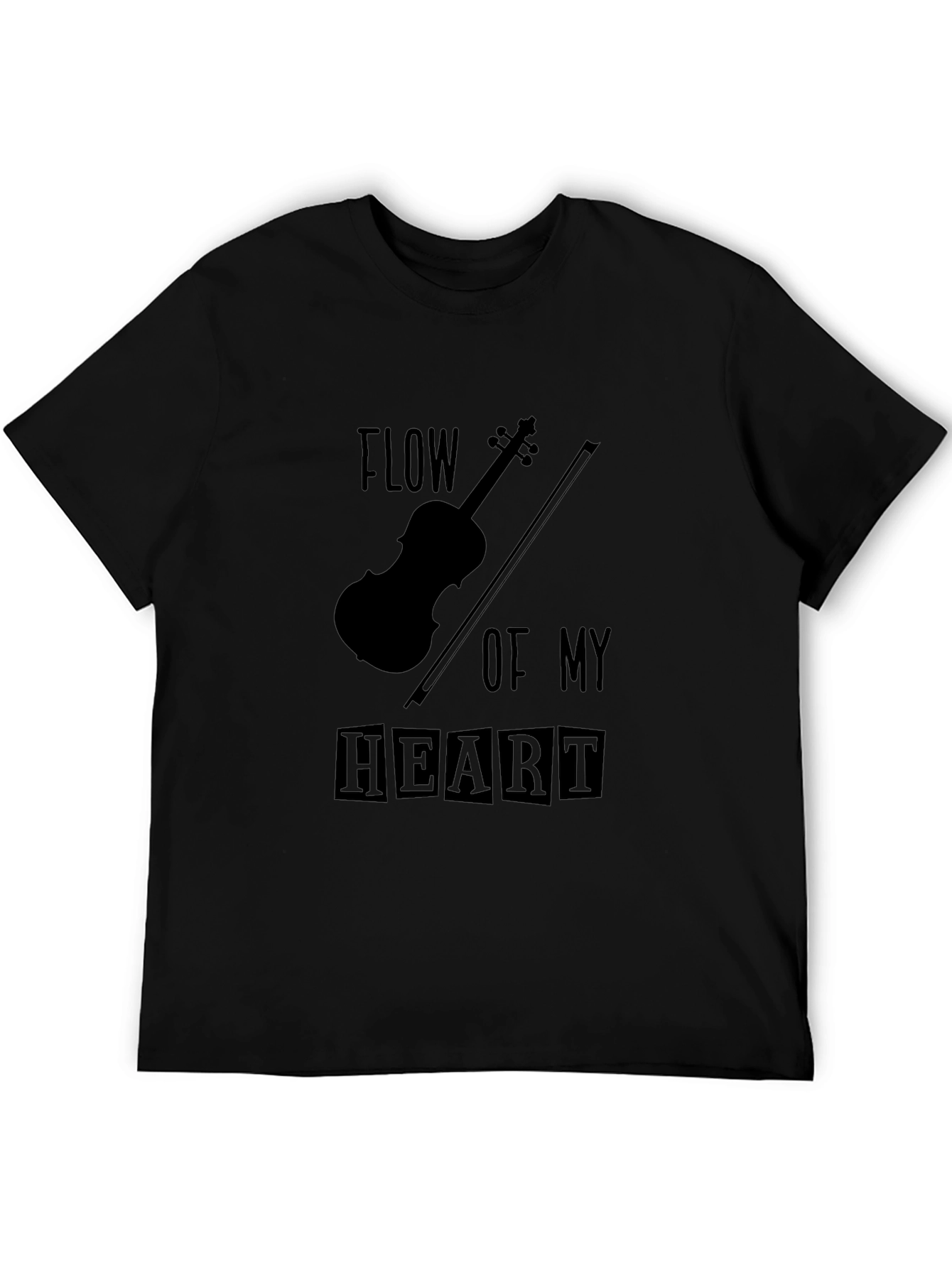Flow of My Heart Violin Graphic Tee
