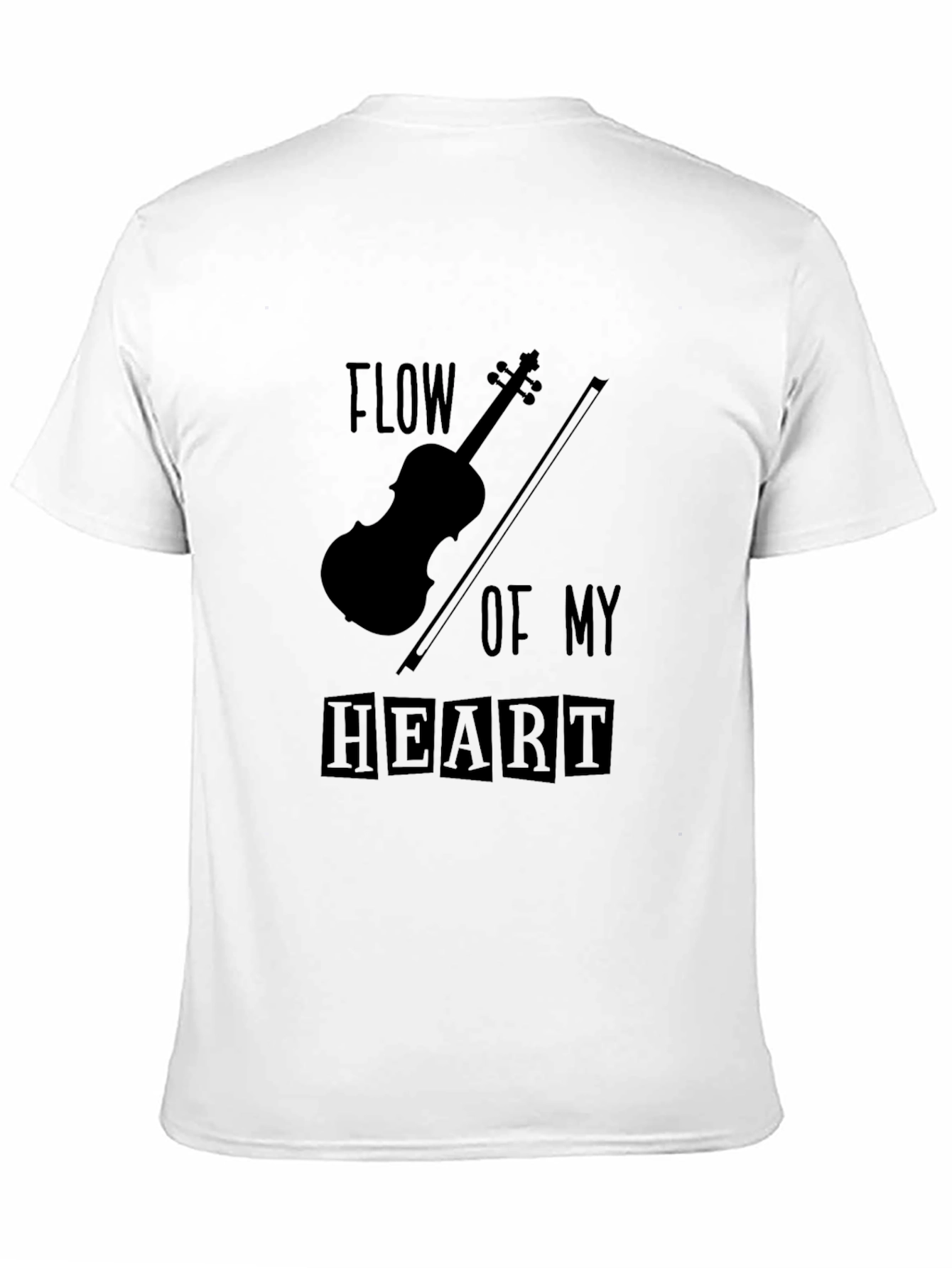 Flow of My Heart Violin Graphic Tee