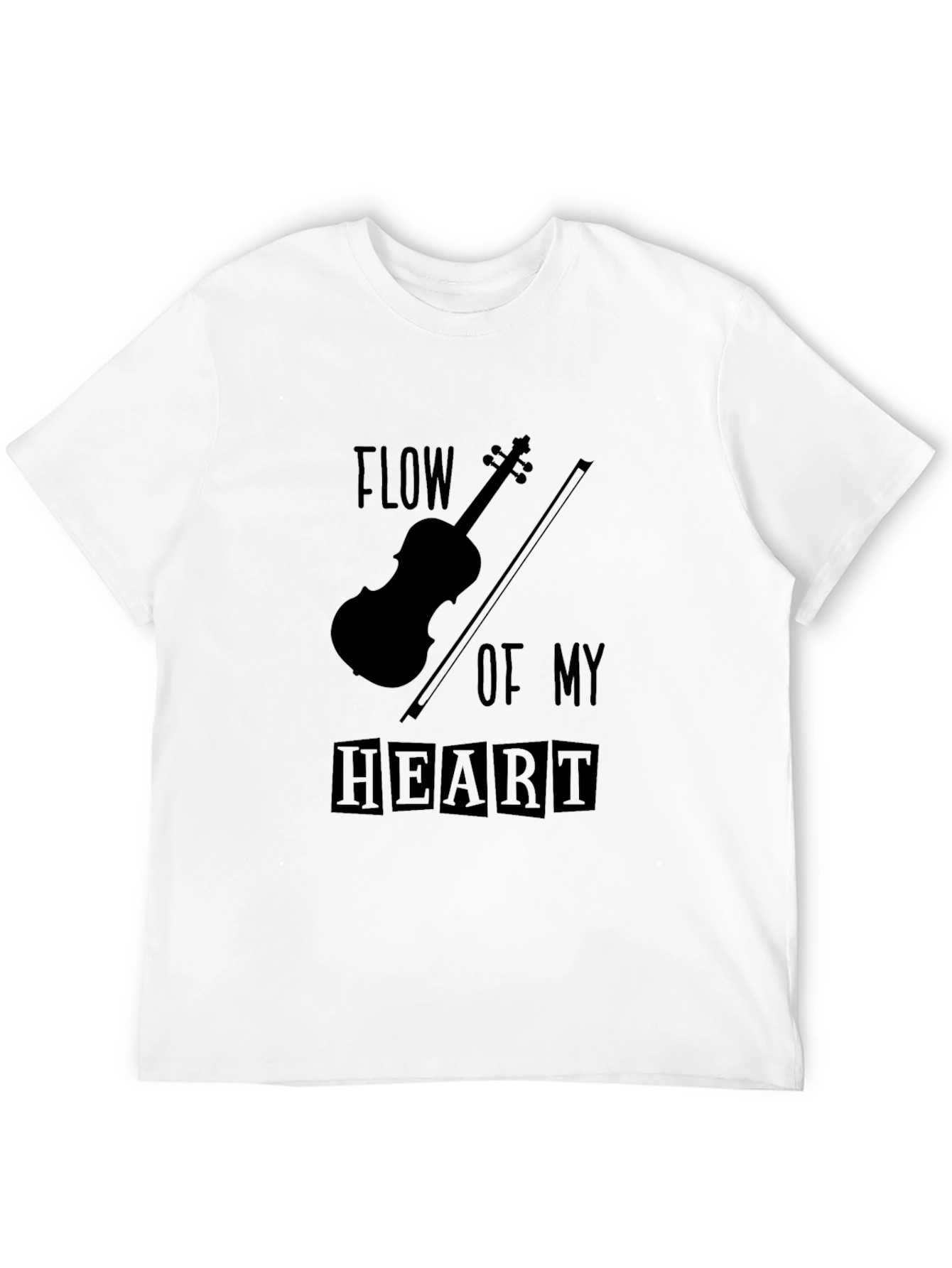 Flow of My Heart Violin Graphic Tee