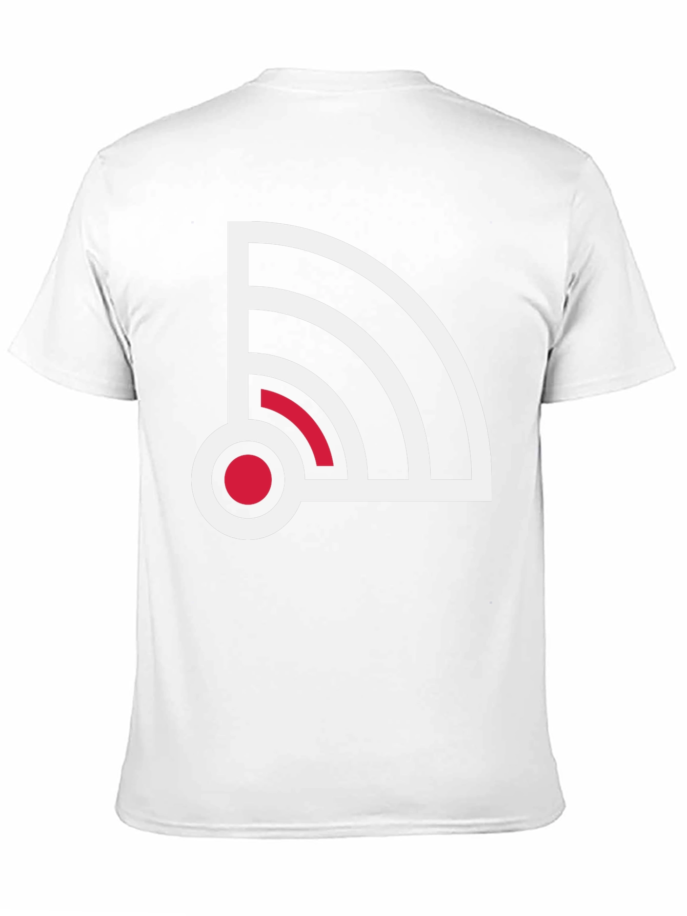 Stylish Signal Graphic Tee - Black