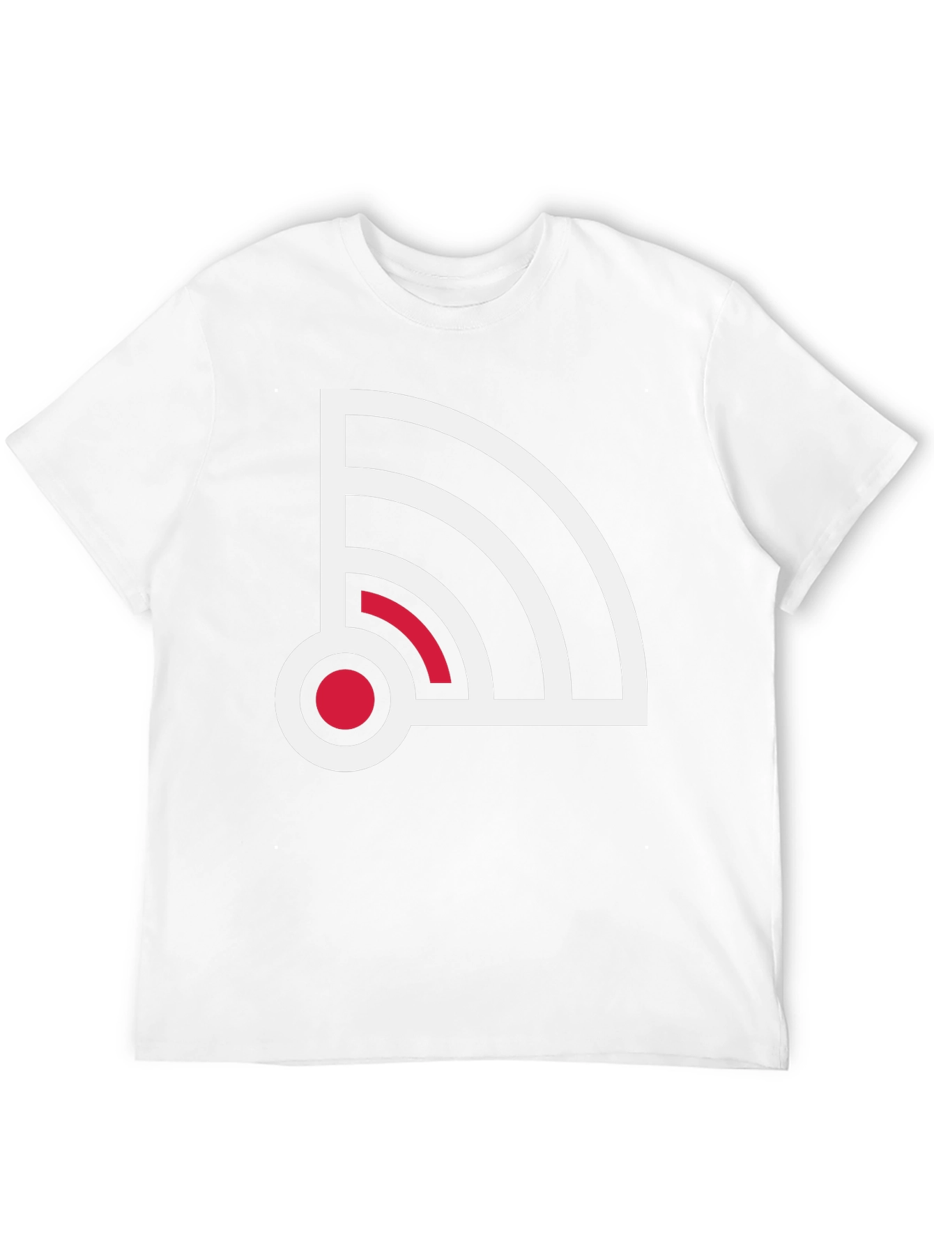 Stylish Signal Graphic Tee - Black