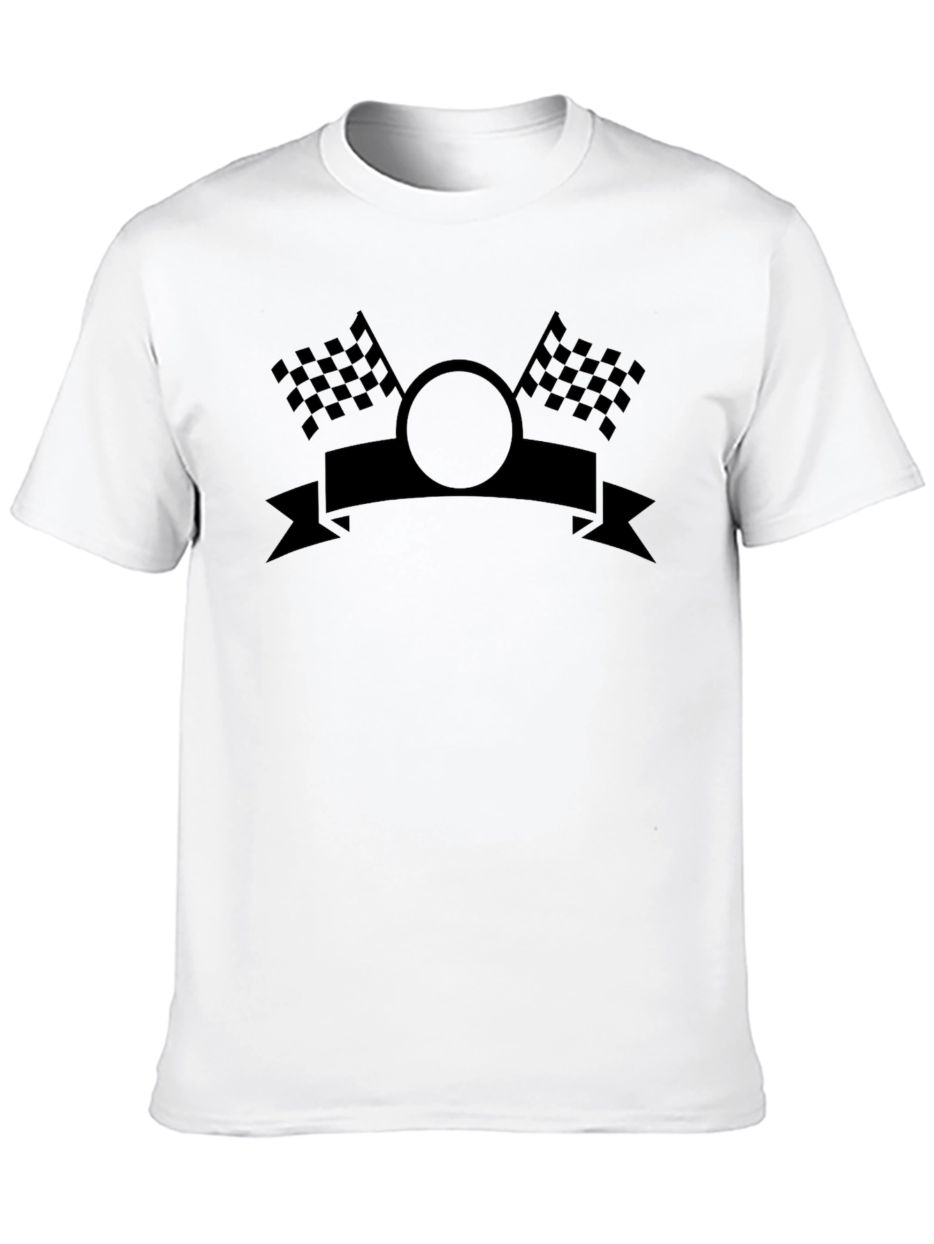 Race Day Graphic Tee - Checkered Flags