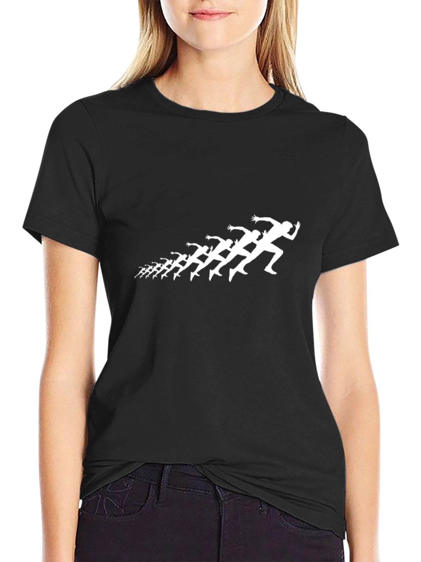 Runner Silhouette Black T-Shirt