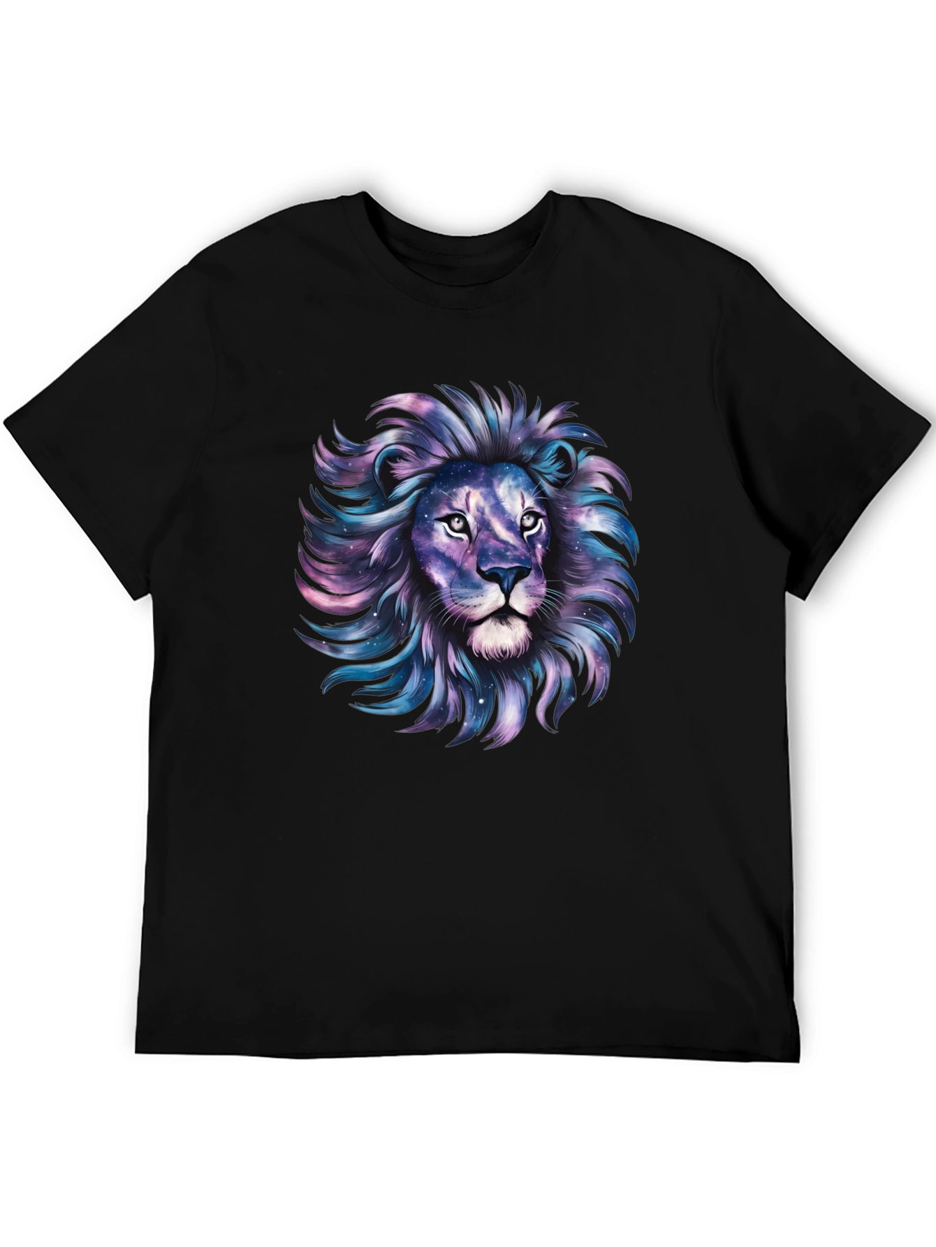 Galaxy Lion Graphic Tee - Stylish Mens T-Shirt