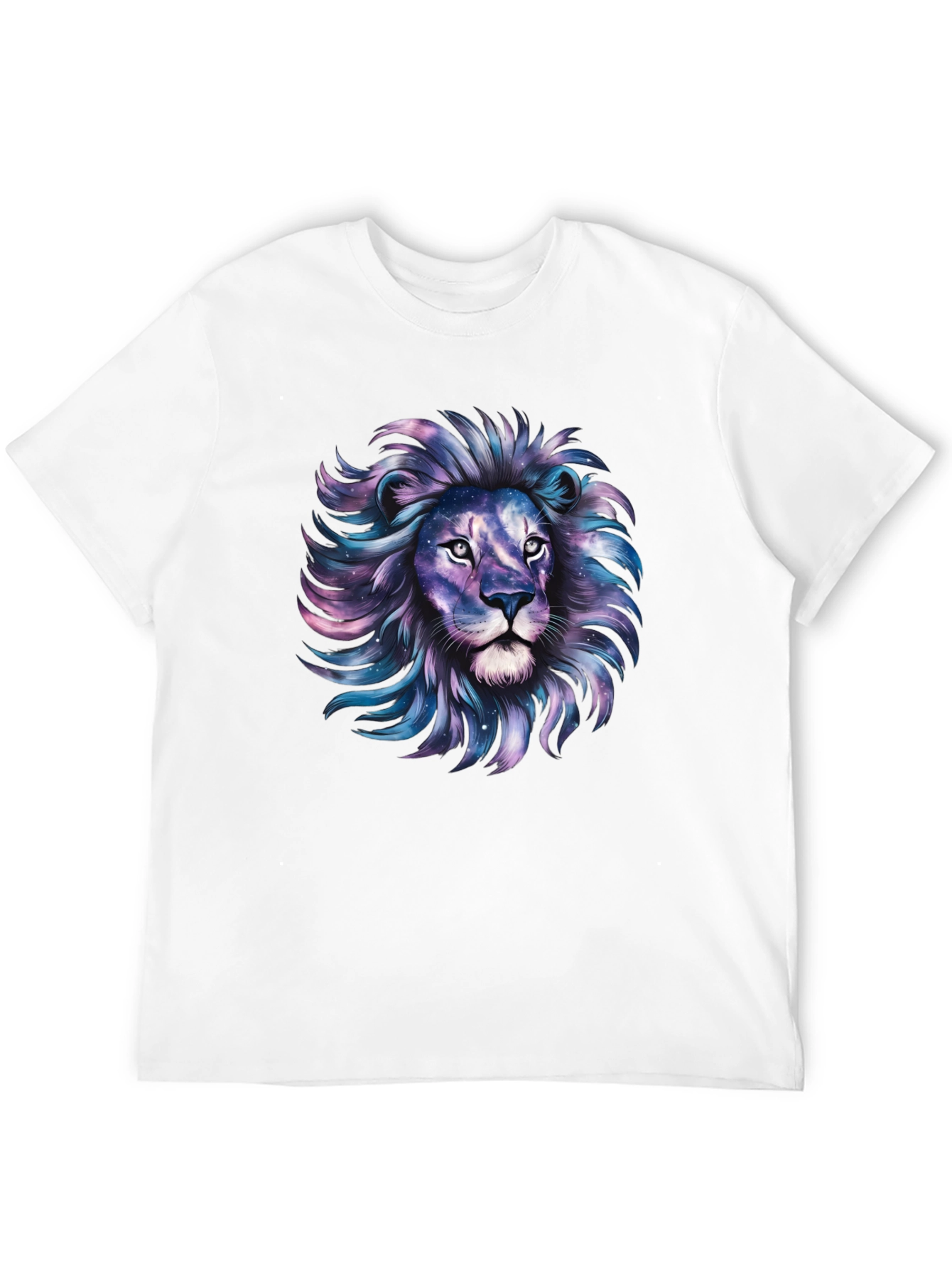 Galaxy Lion Graphic Tee - Stylish Mens T-Shirt