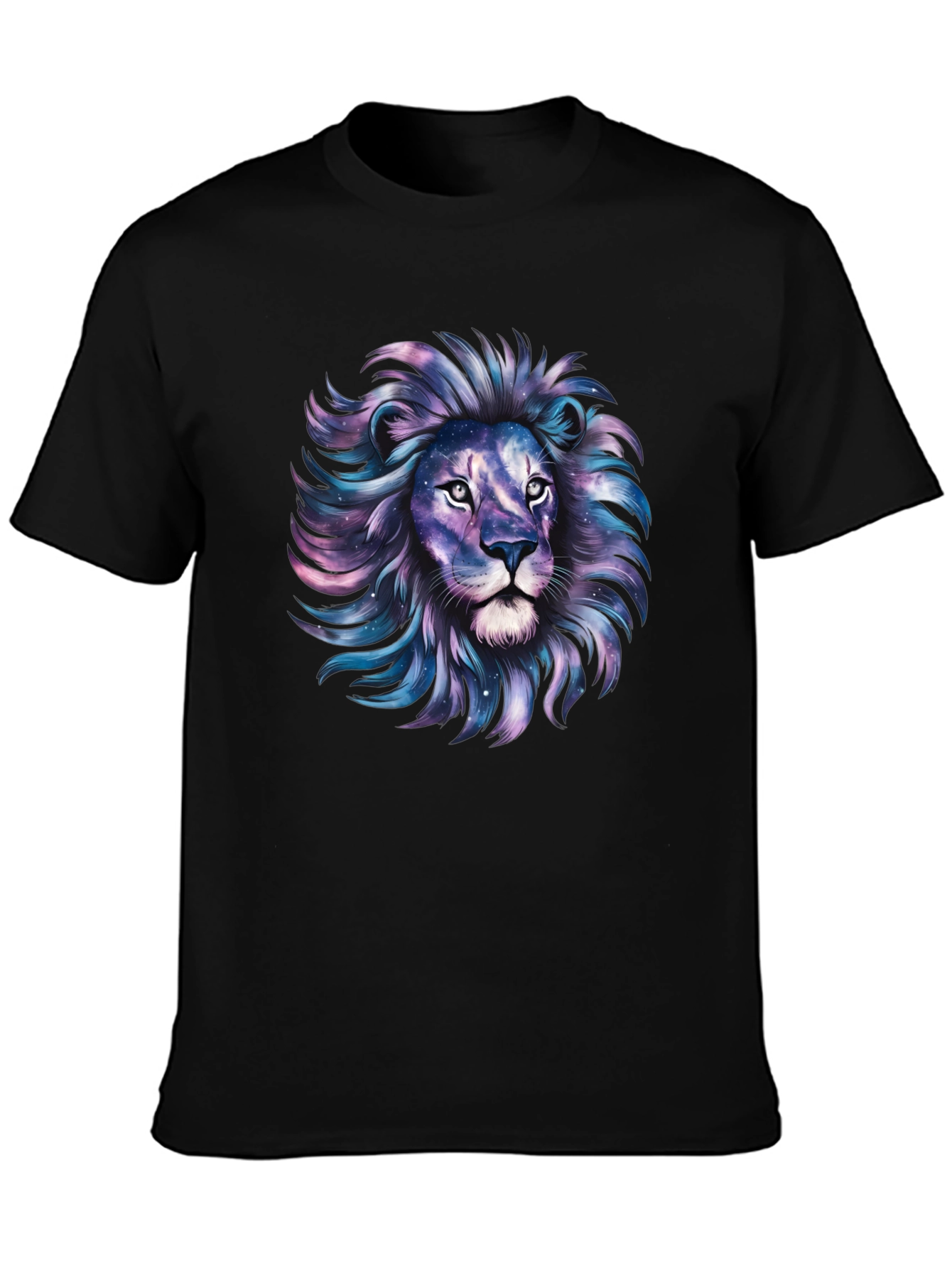 Galaxy Lion Graphic Tee - Stylish Mens T-Shirt