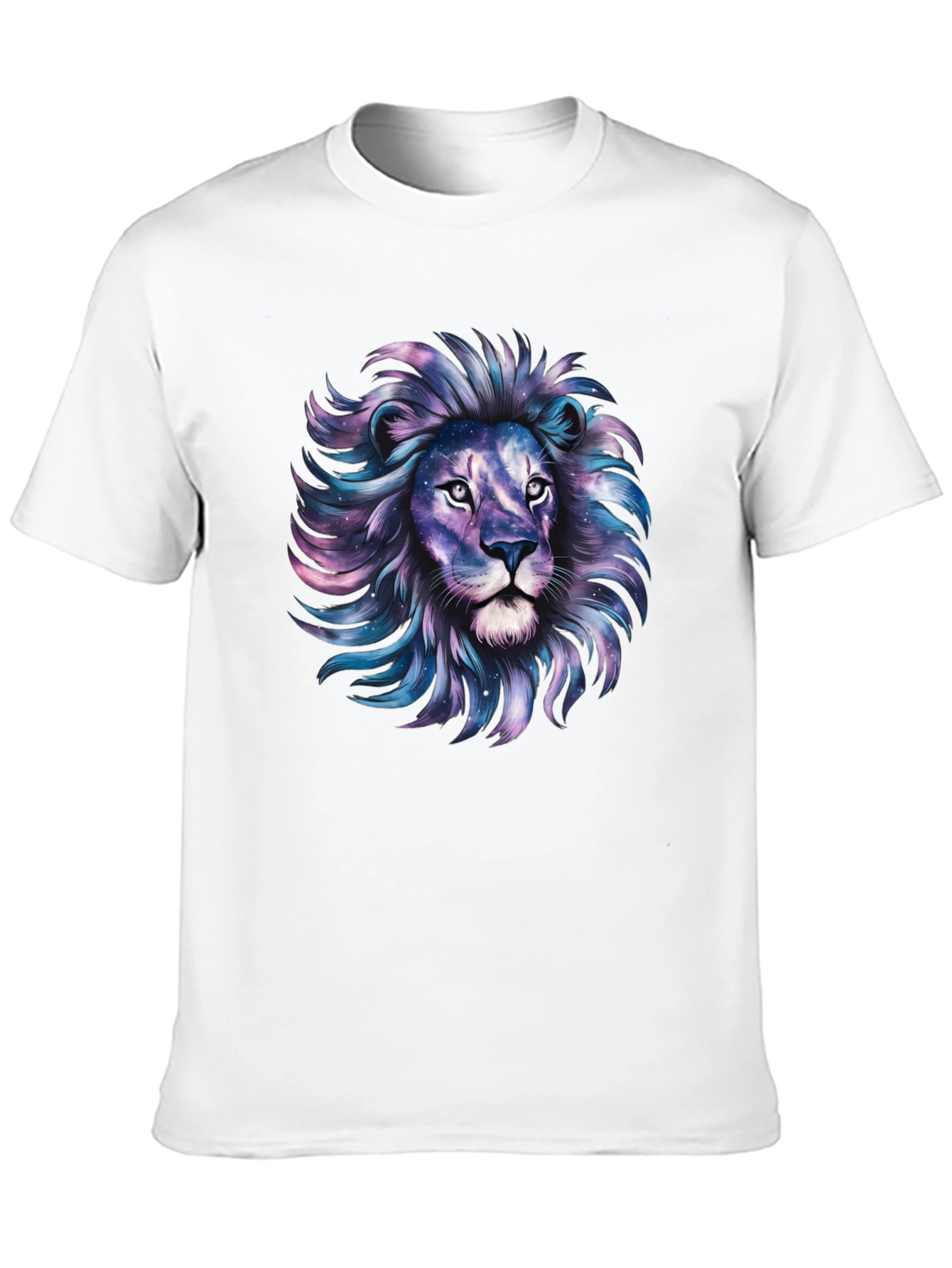 Galaxy Lion Graphic Tee - Stylish Mens T-Shirt