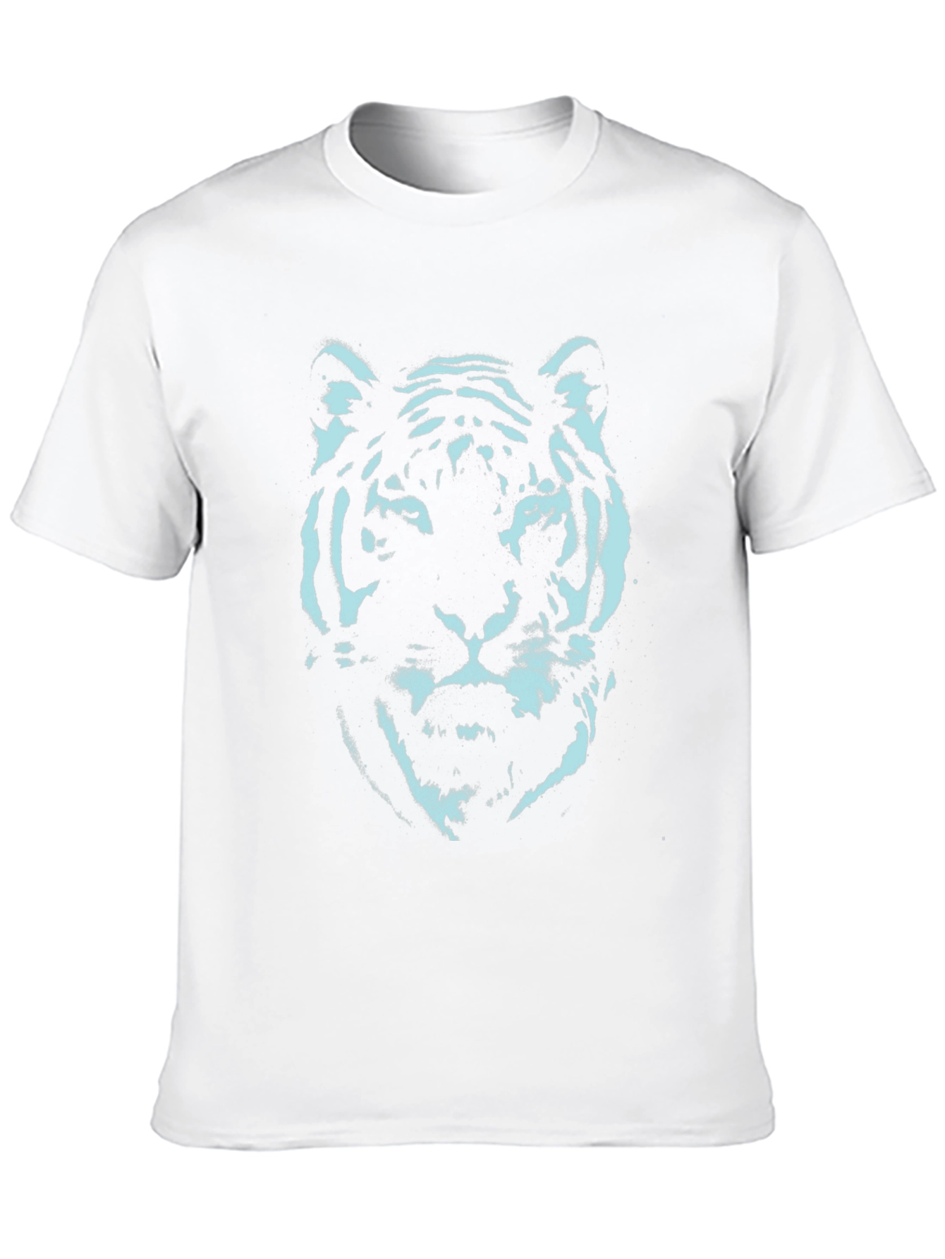 Cool Tiger Graphic Tee - Black Cotton T-Shirt
