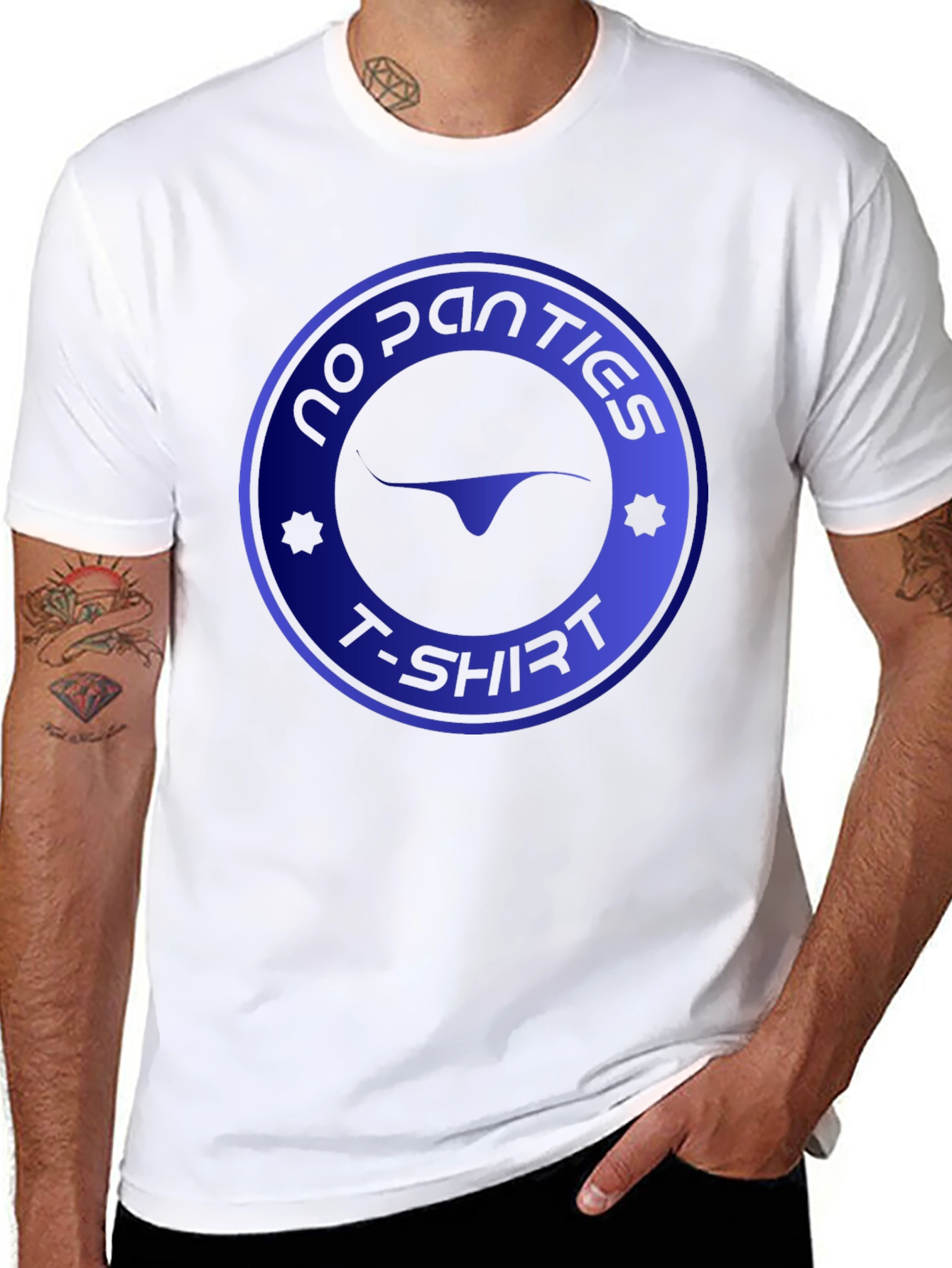 No Panties T-Shirt Funny Graphic Tee