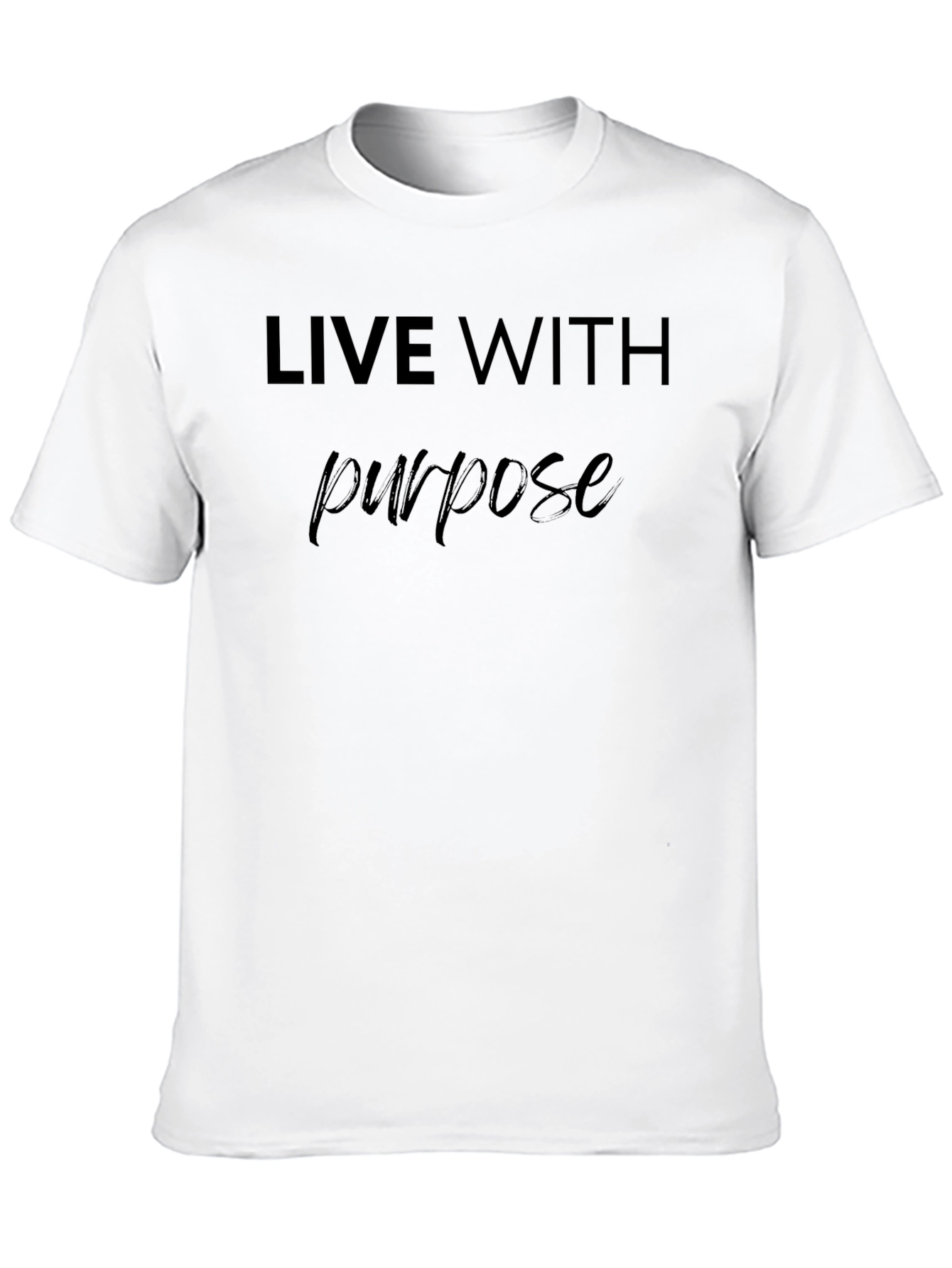 Live with Purpose Black Graphic Tee