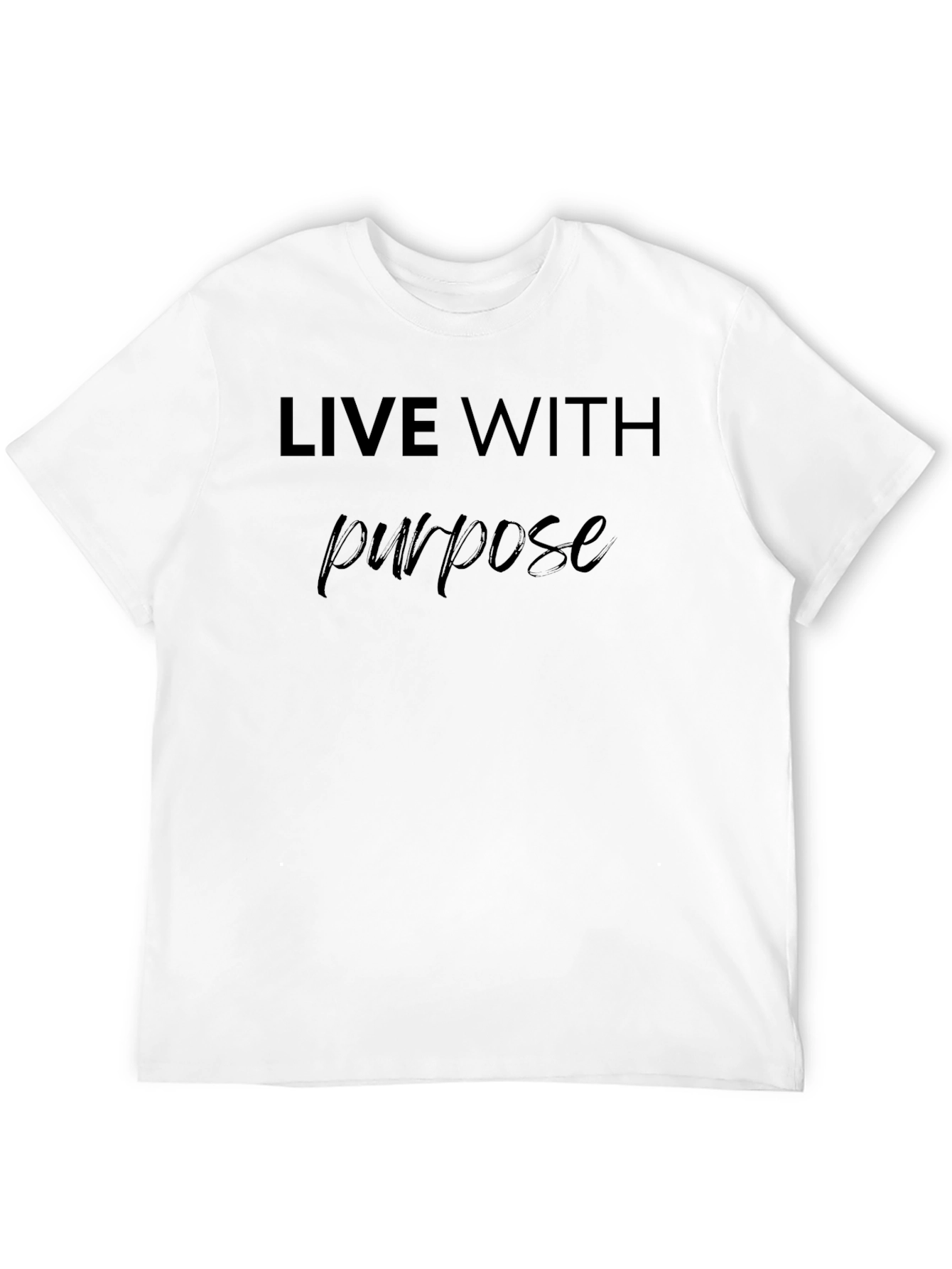 Live with Purpose Black Graphic Tee