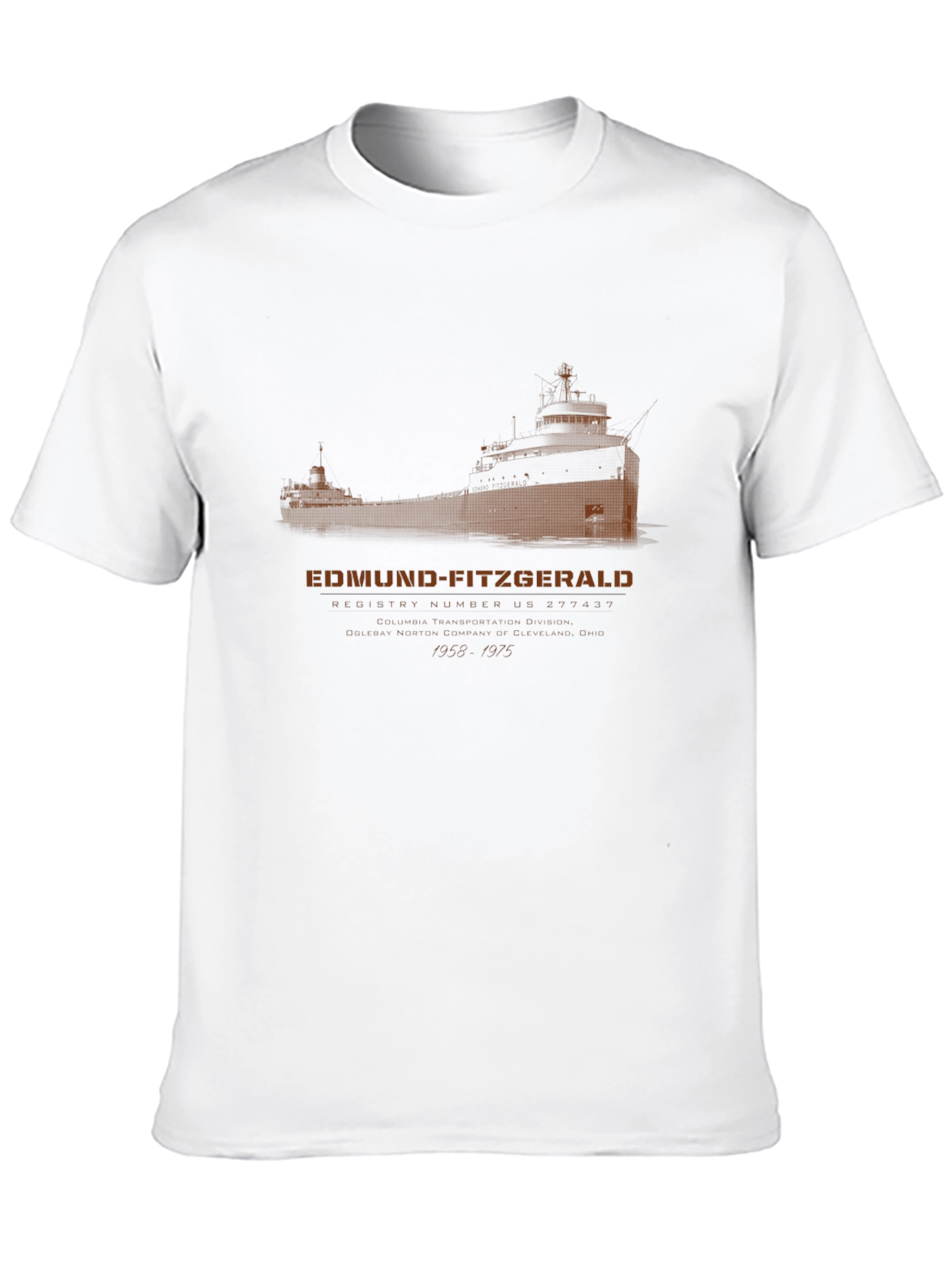 Edmund Fitzgerald T-Shirt - Great Lakes Shipwreck