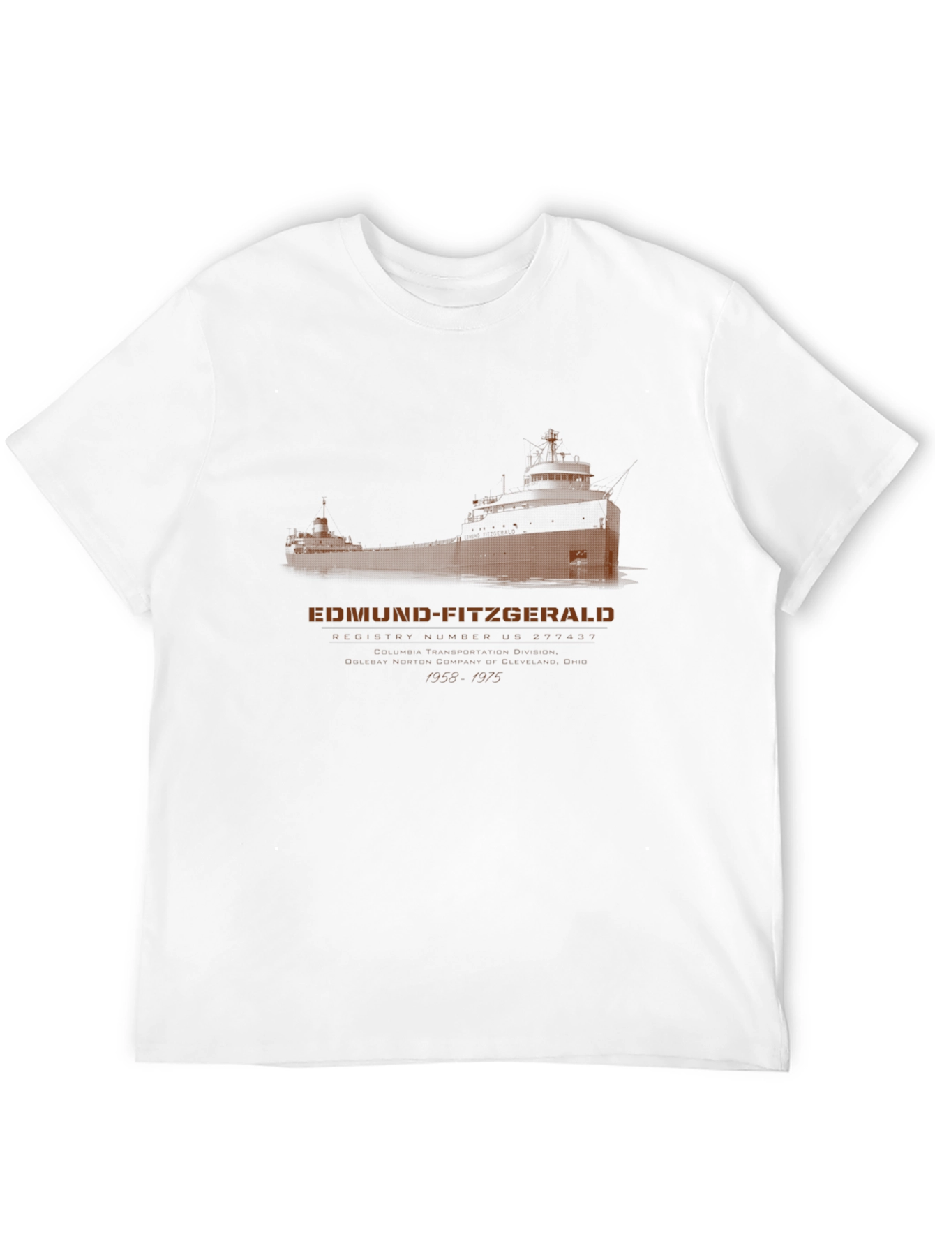 Edmund Fitzgerald T-Shirt - Great Lakes Shipwreck