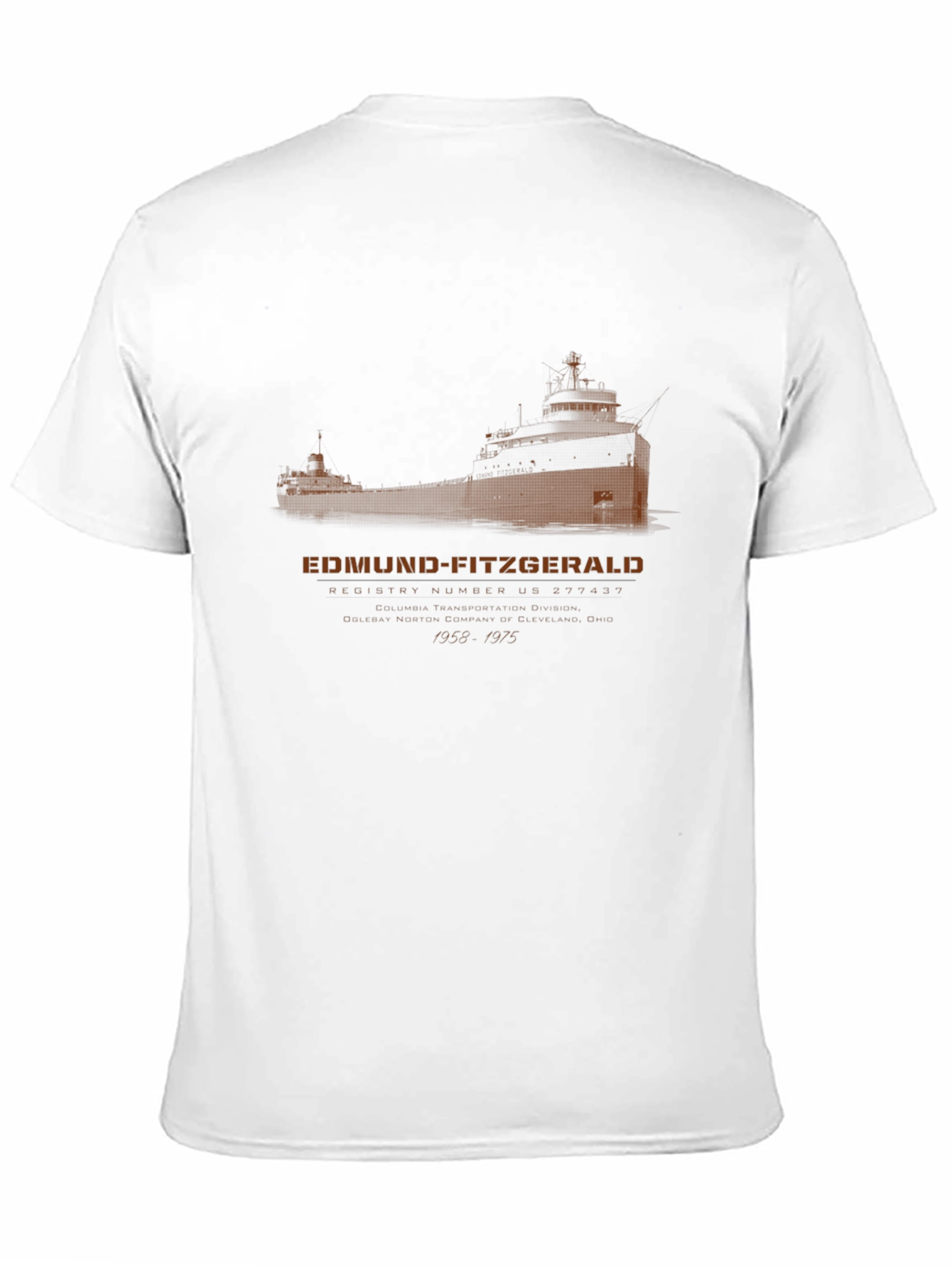 Edmund Fitzgerald T-Shirt - Great Lakes Shipwreck