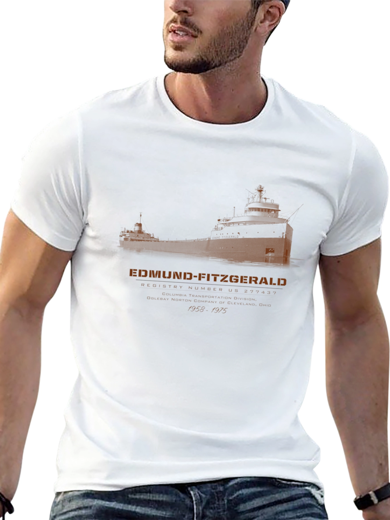 Edmund Fitzgerald T-Shirt - Great Lakes Shipwreck