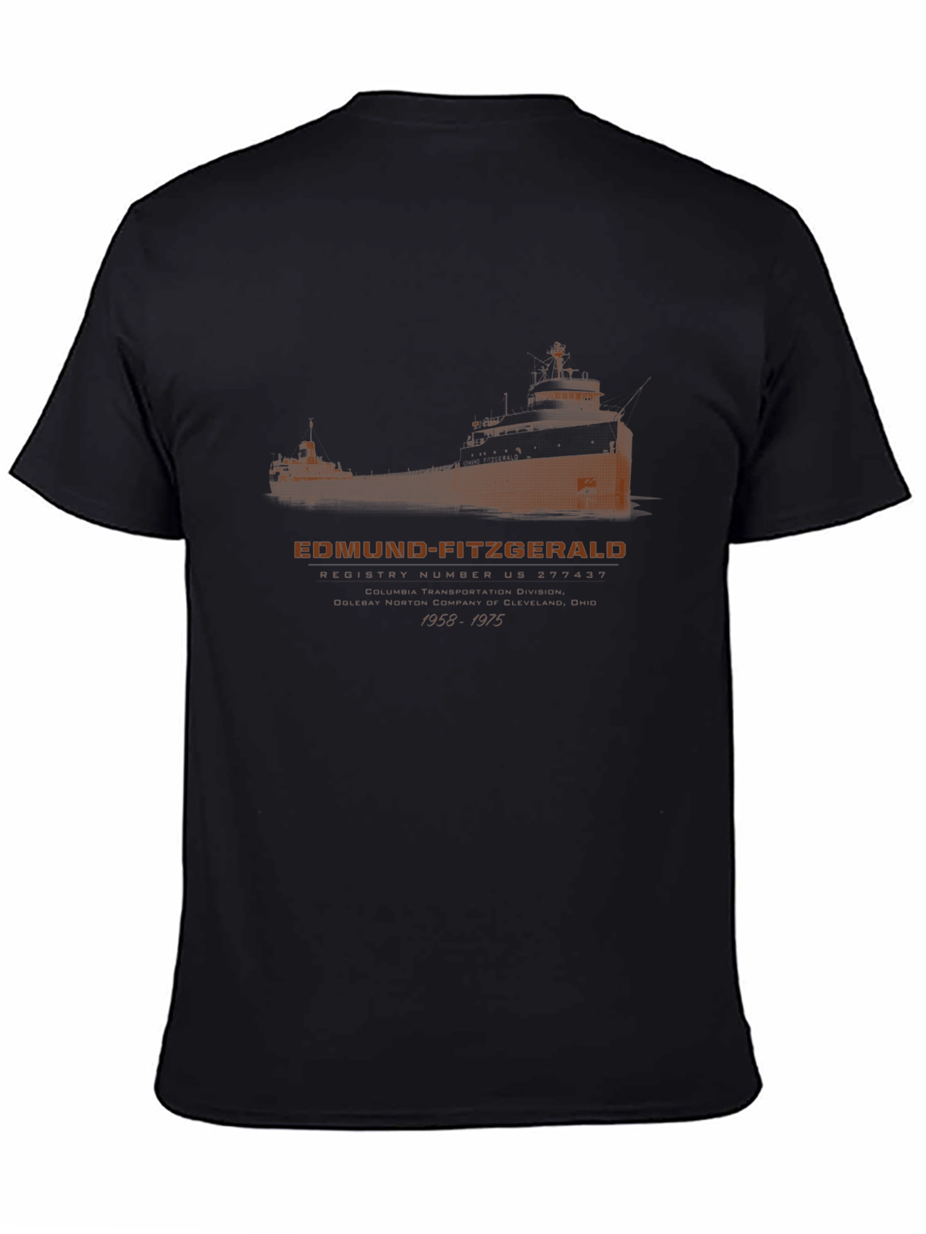 Edmund Fitzgerald T-Shirt - Great Lakes Shipwreck