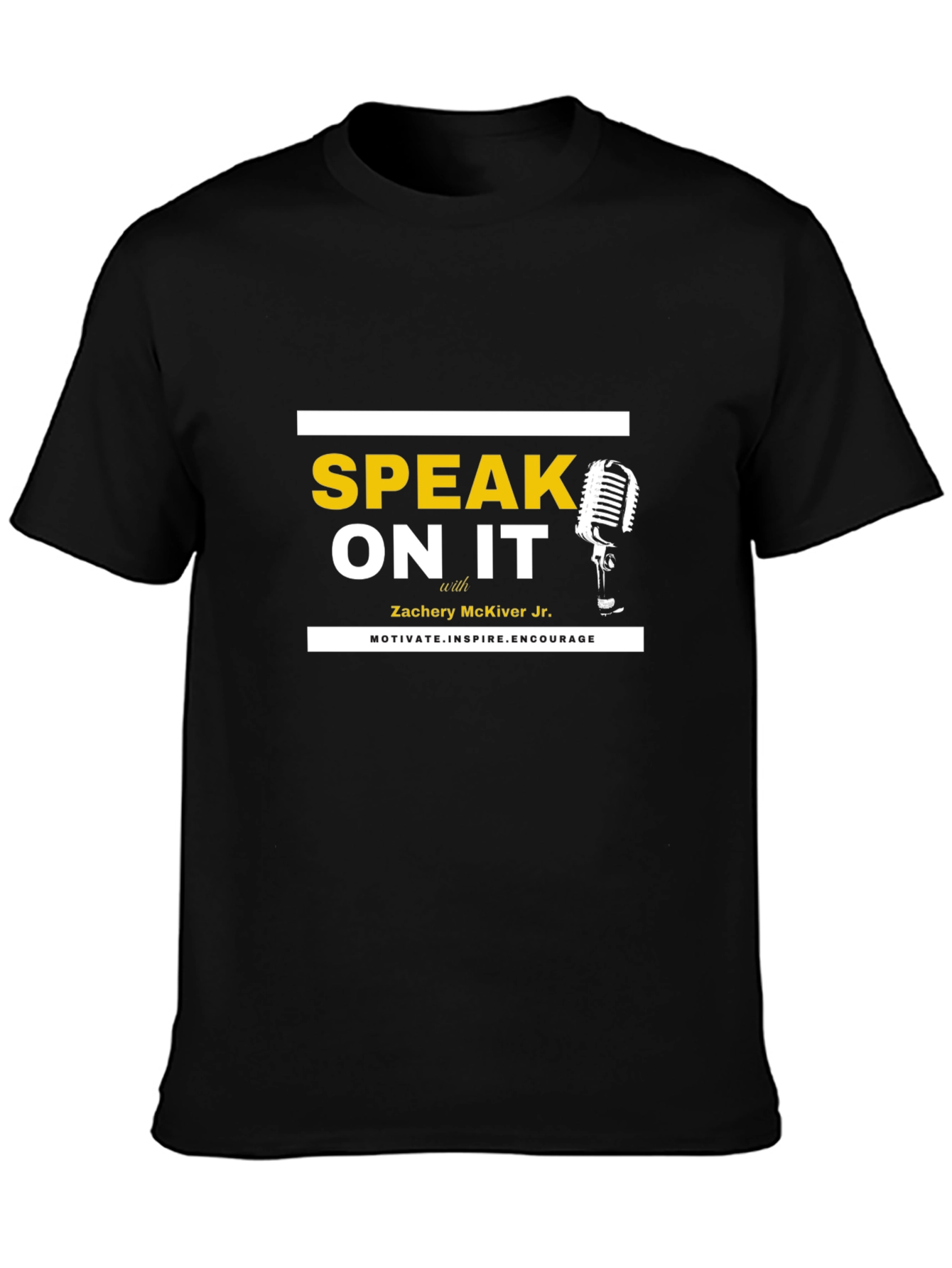 Speak On It Black Graphic T-Shirt