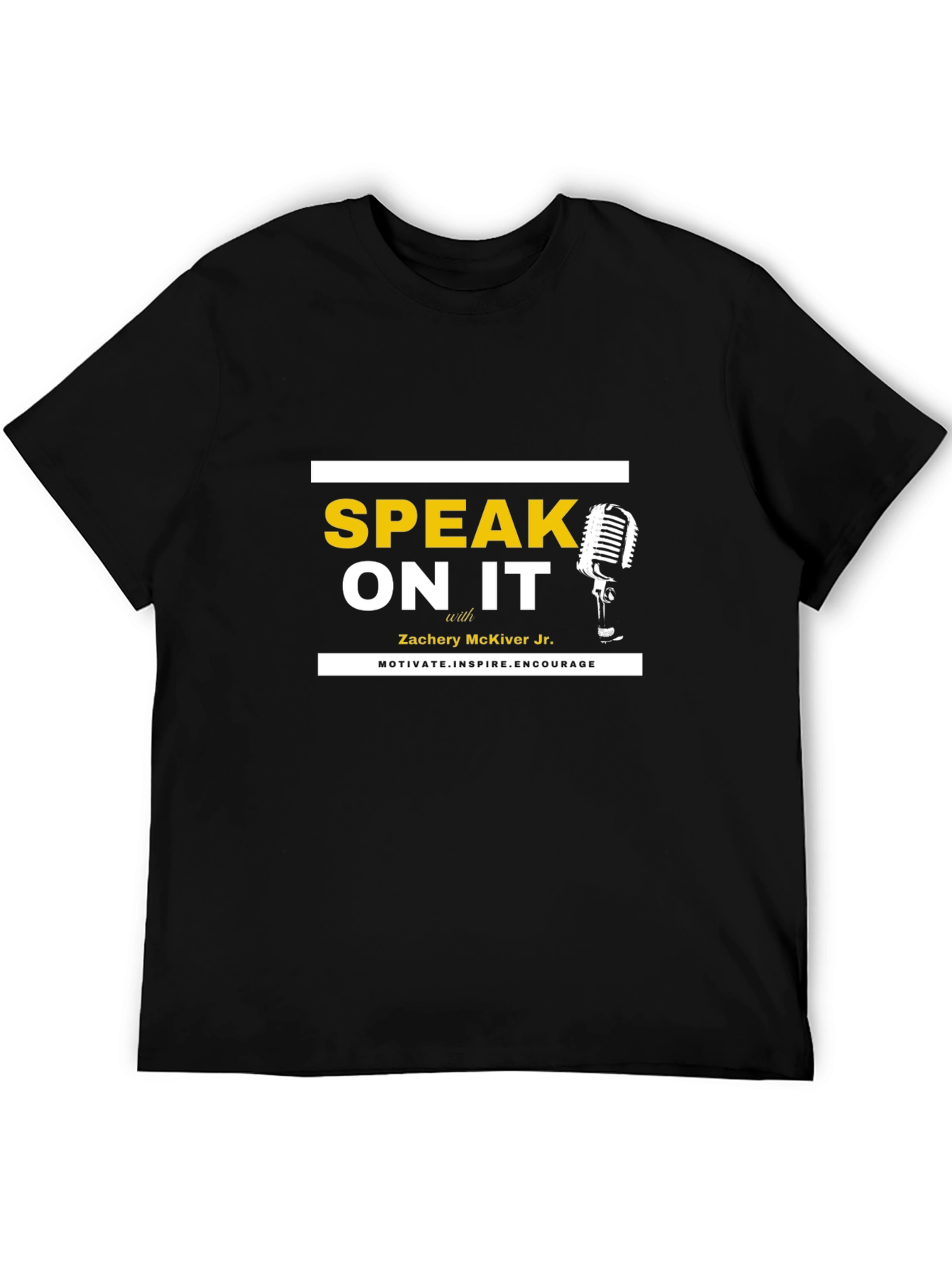 Speak On It Black Graphic T-Shirt