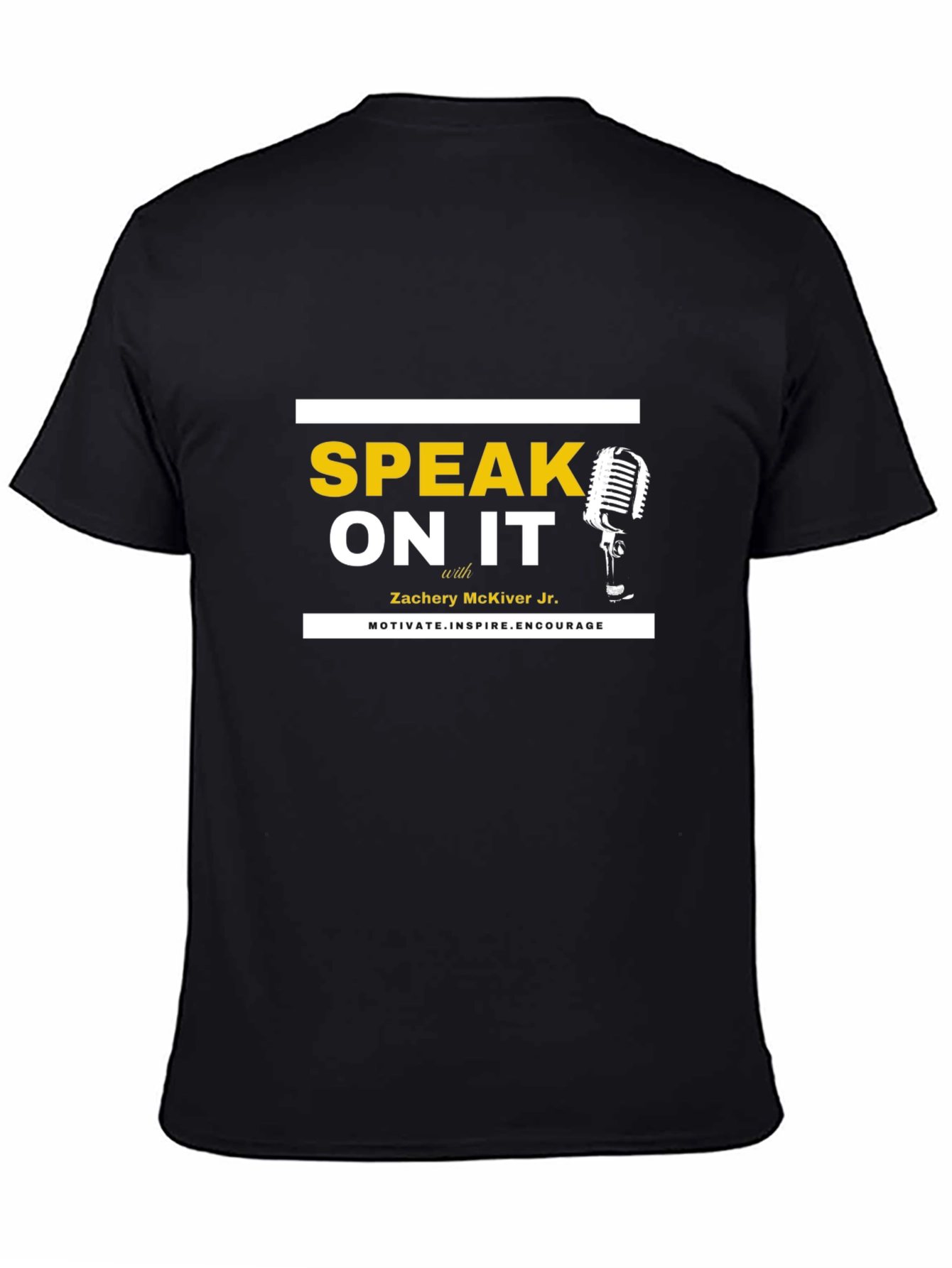 Speak On It Black Graphic T-Shirt