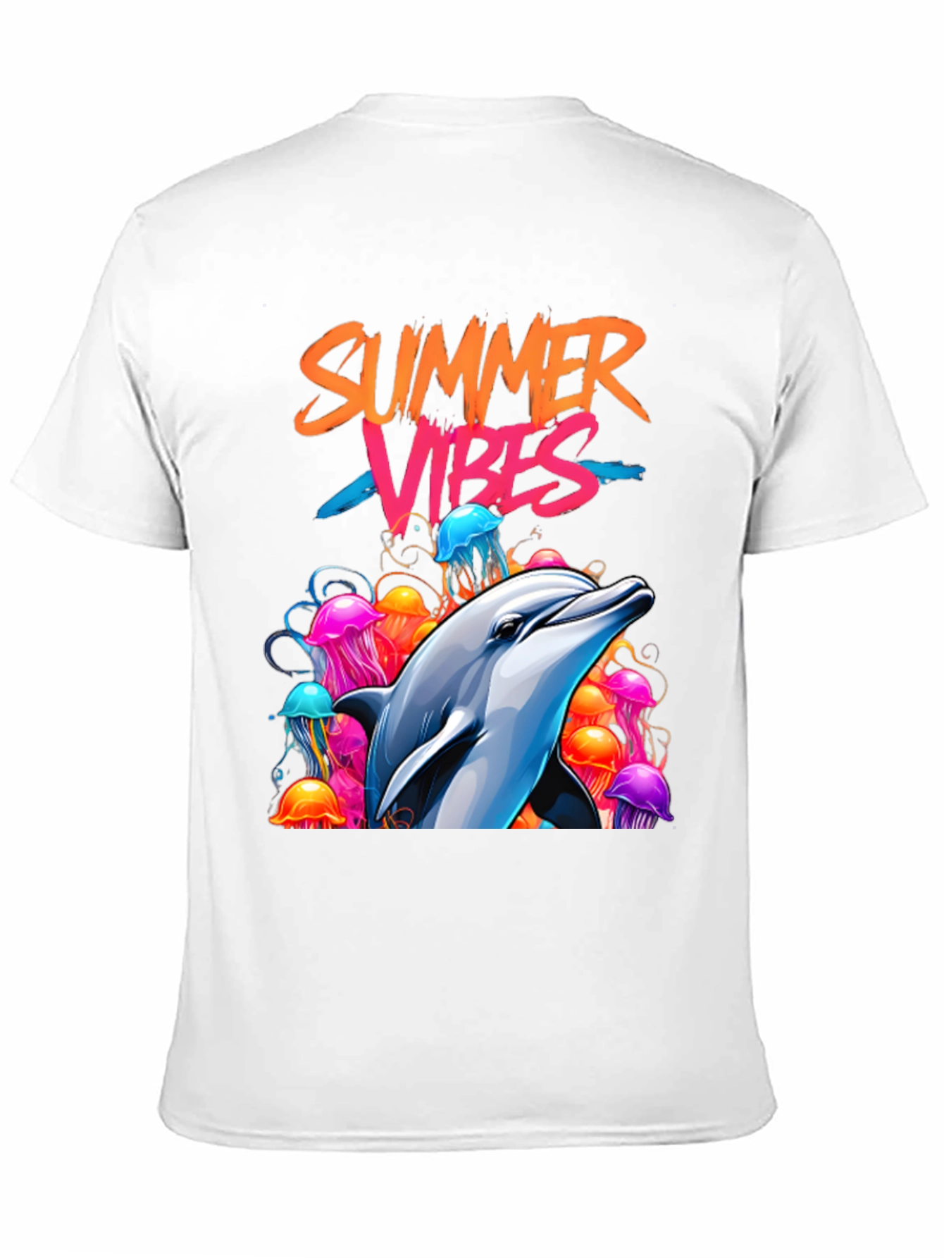 Summer Vibes Dolphin Graphic Tee