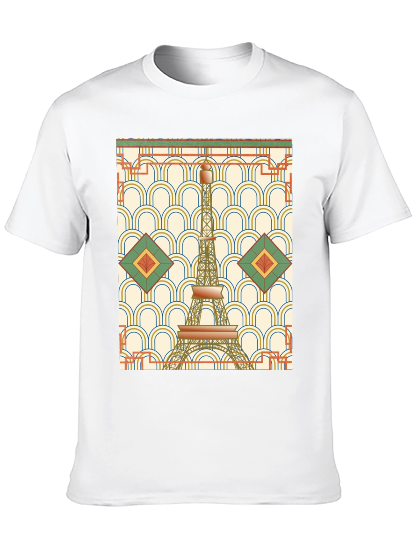 Art Deco Eiffel Tower Graphic T-Shirt
