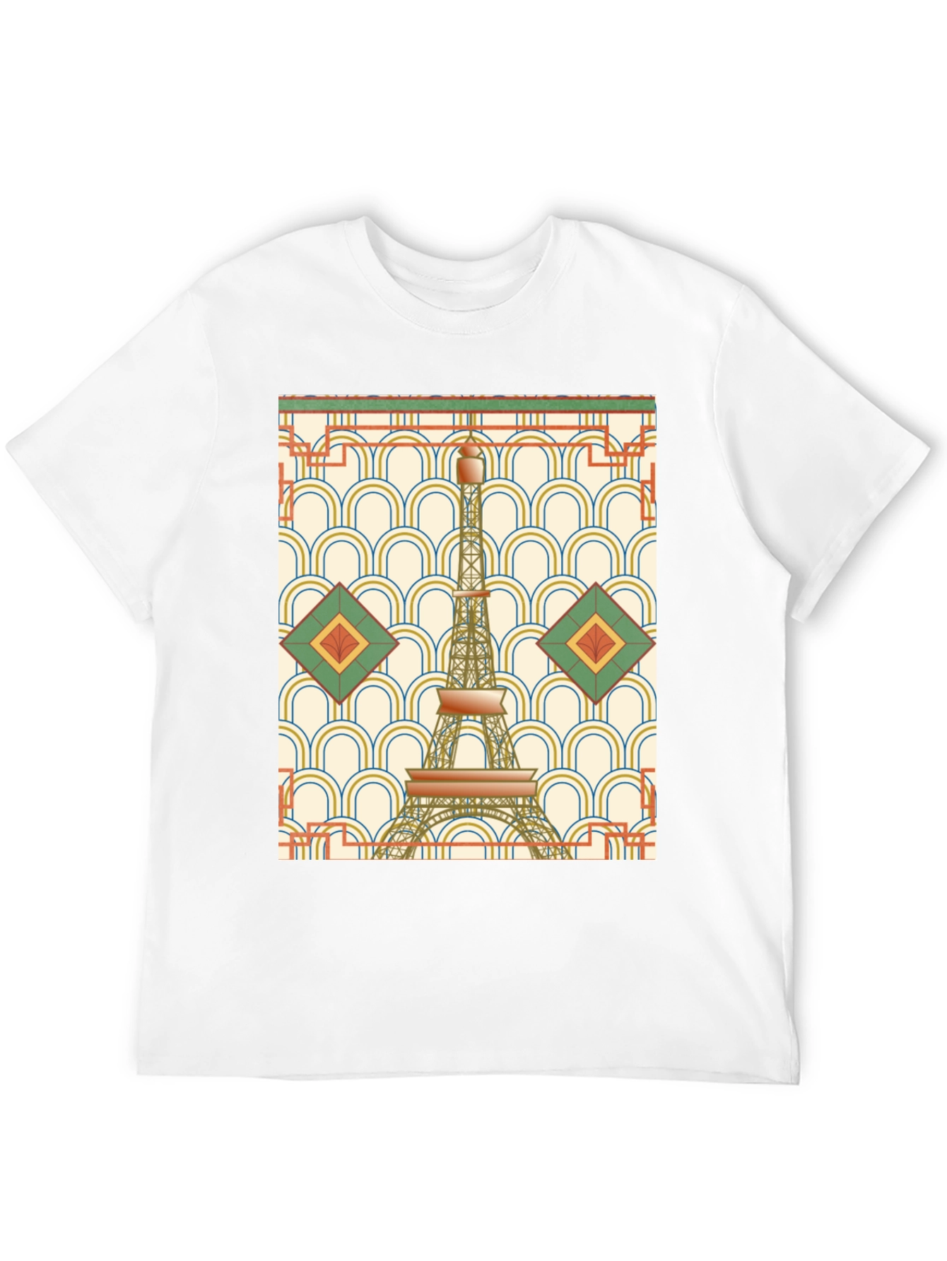 Art Deco Eiffel Tower Graphic T-Shirt