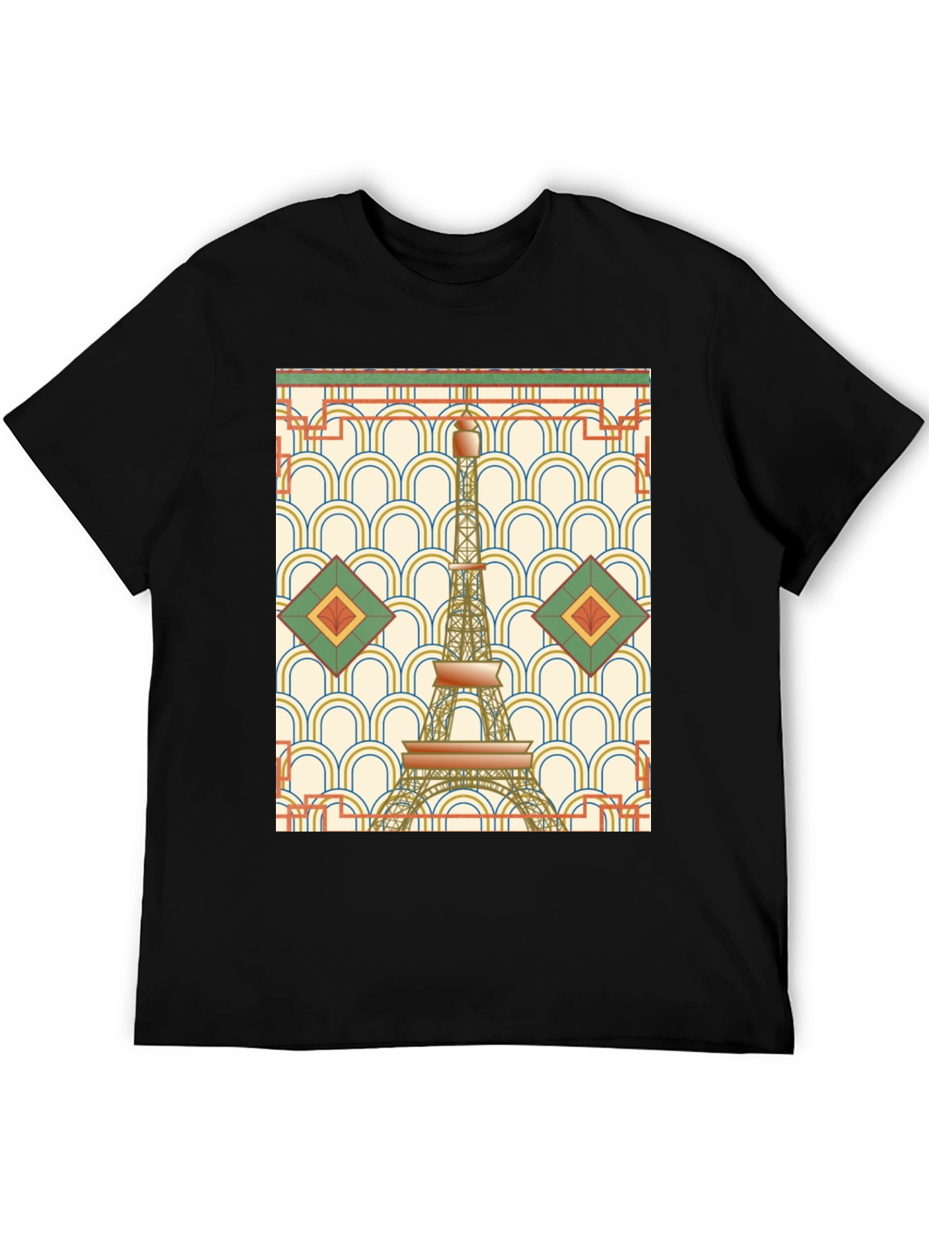 Art Deco Eiffel Tower Graphic T-Shirt