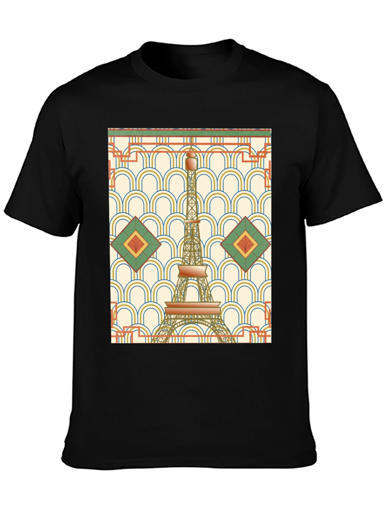 Art Deco Eiffel Tower Graphic T-Shirt