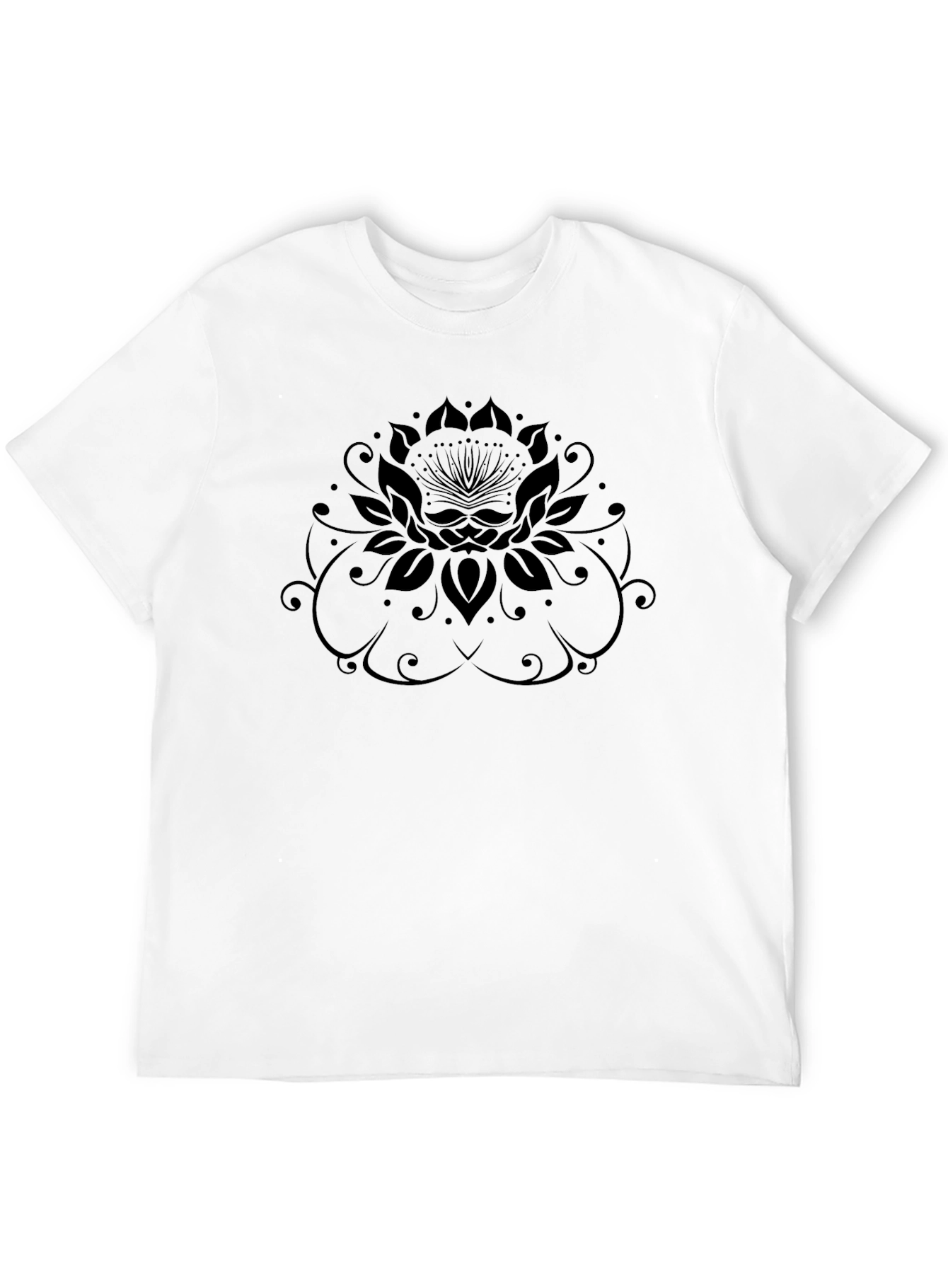 Black Lotus Graphic Tee - Mens Relaxed Fit