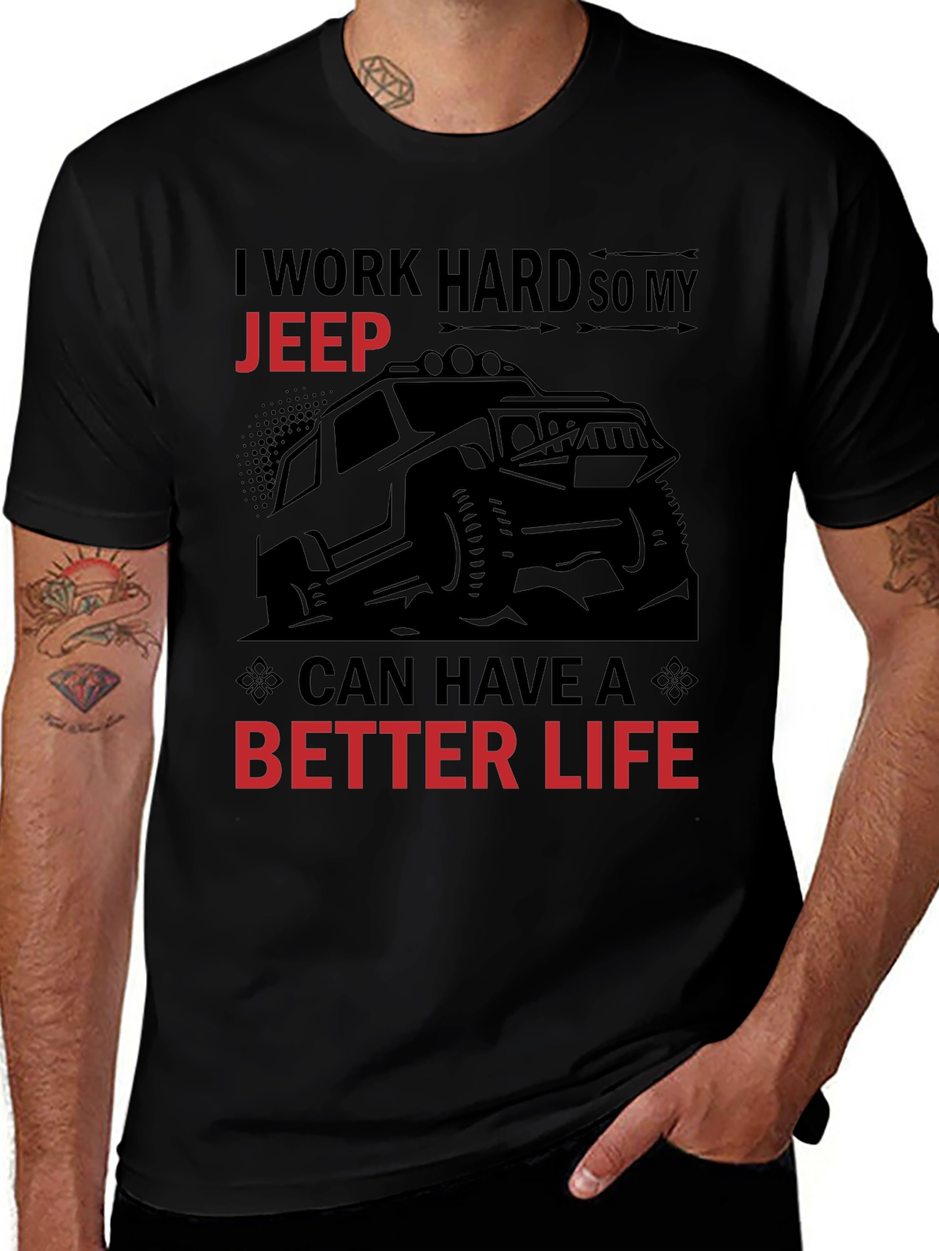 Jeep Better Life Graphic Tee - Black
